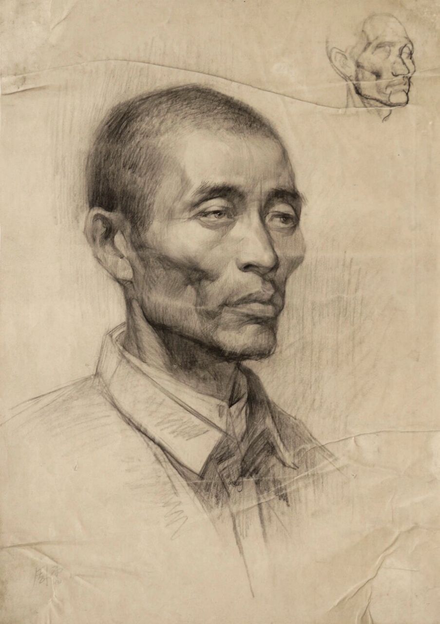 中国美院雕塑系留校素描「肖像篇」919191 其中有周雷老师,刘杰