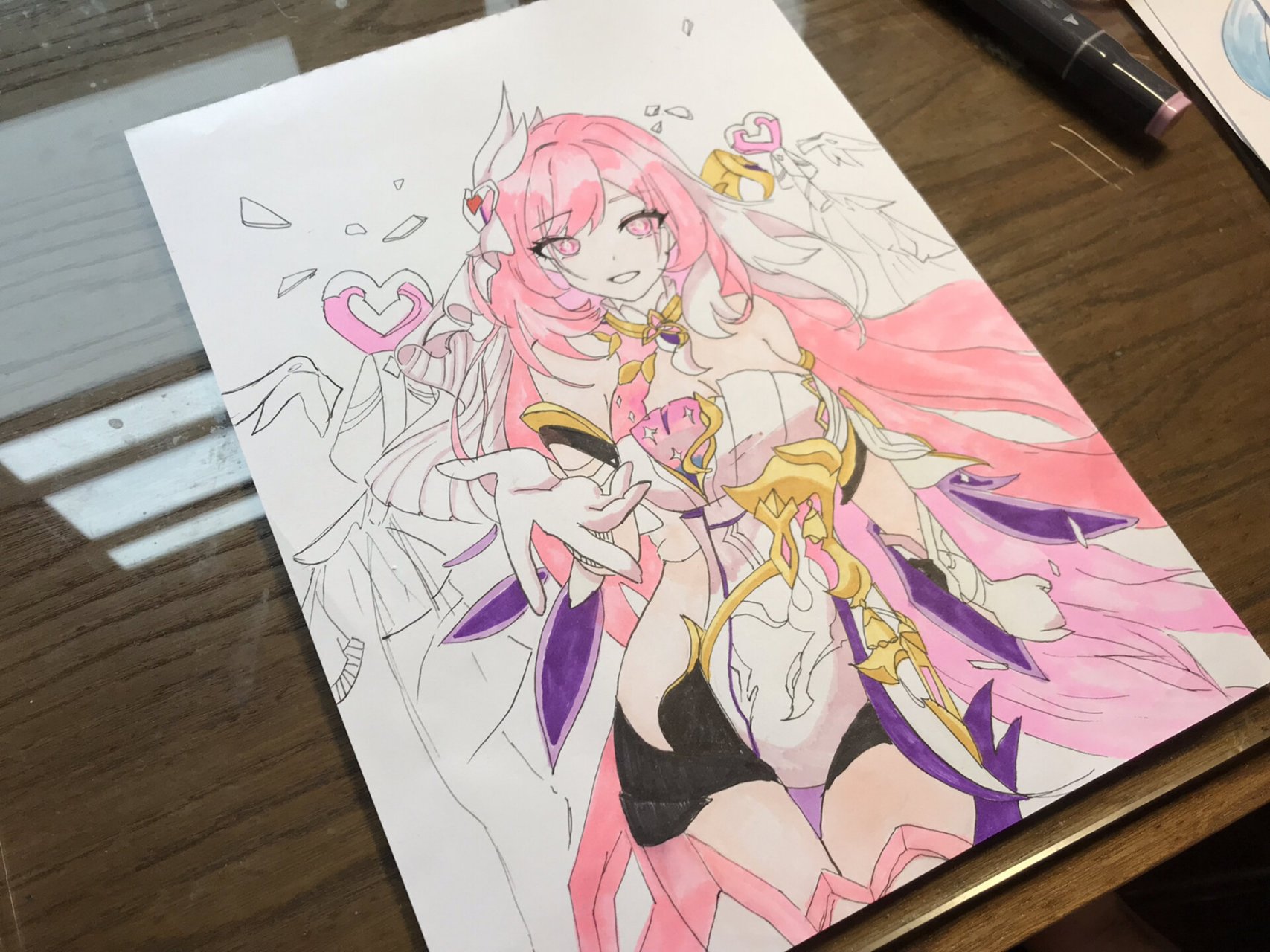 爱莉希雅 崩坏三 手绘