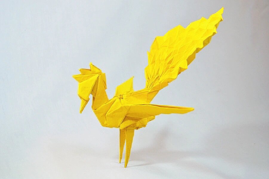 鸟类折纸系列02 |凤凰