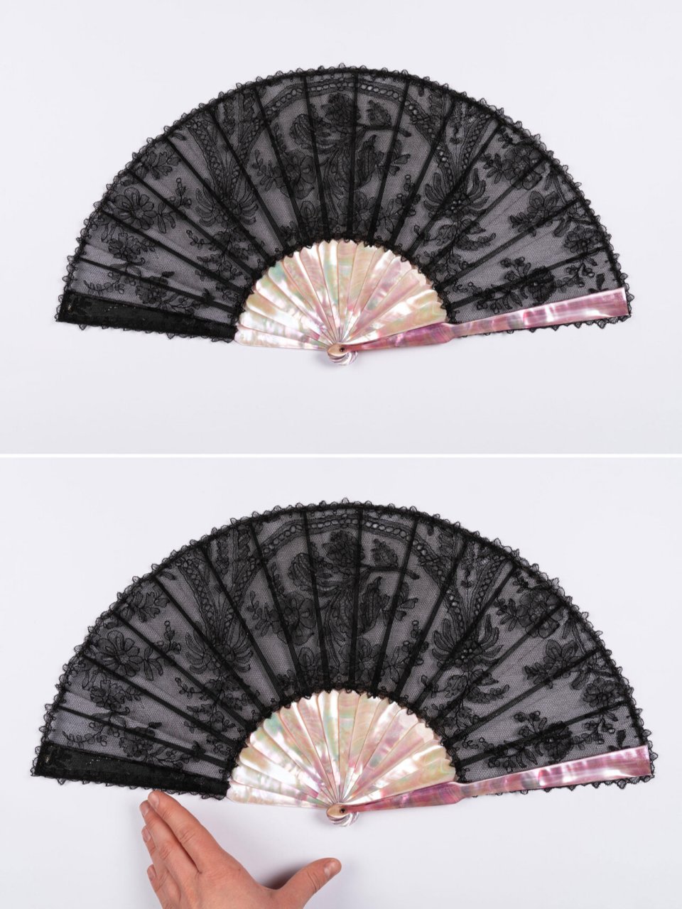 欧洲古董折扇九把|淑女手中雅物 61 欧洲折扇 葡萄牙人从东方带回
