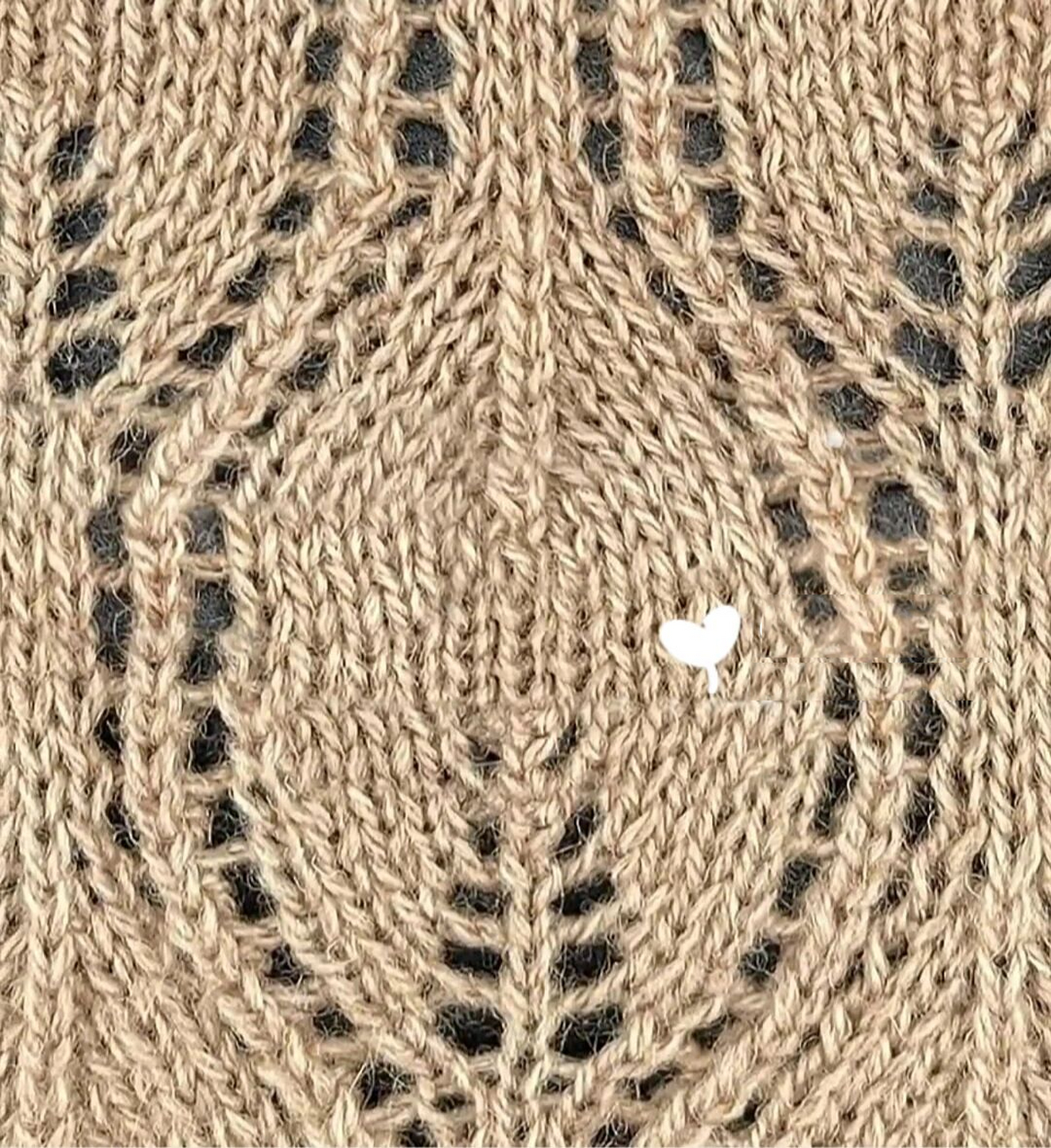 【图解】叶子花镂空花样图解