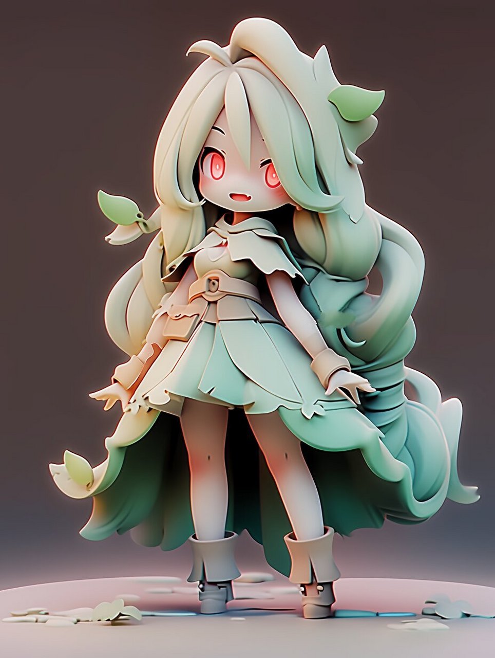 q版粘土手办参考图—裙子篇 总有一款裙子适合你创作 020202