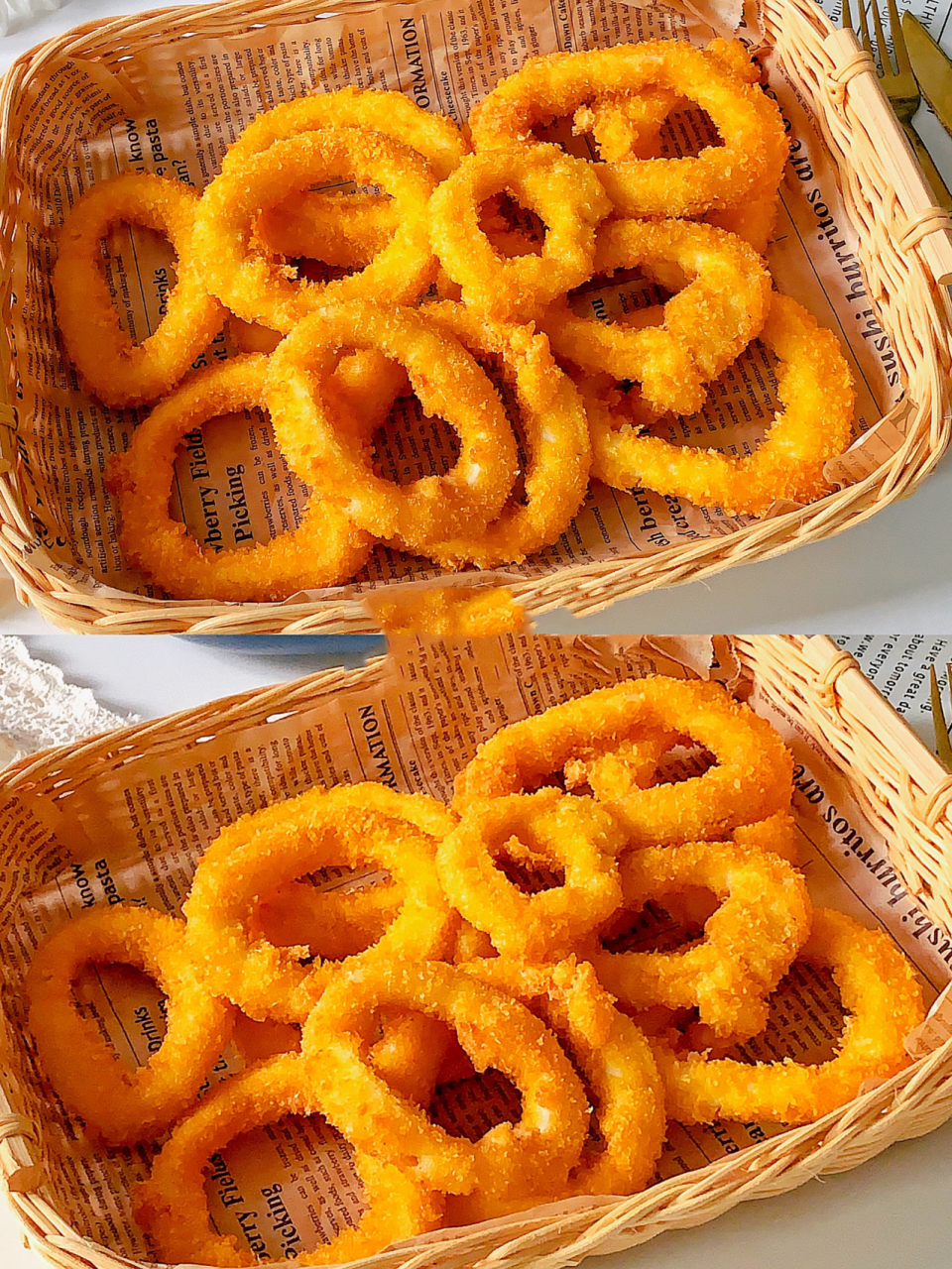 巨好吃的香酥鱿鱼圈6015外酥里嫩73超简单 今天小厨就给大家