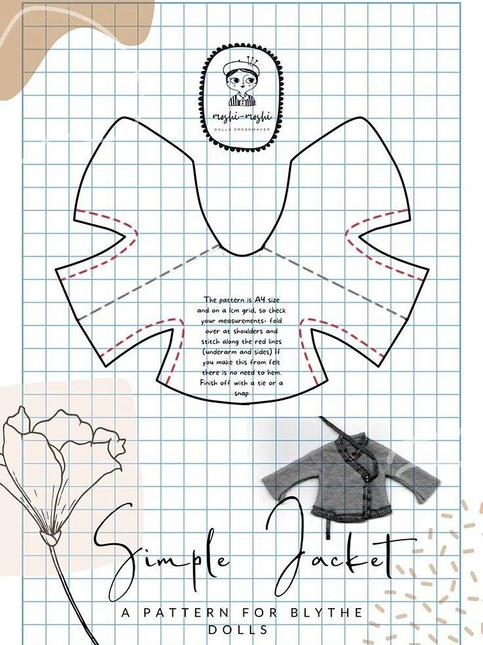 娃娃衣服图纸 分享创意与灵感