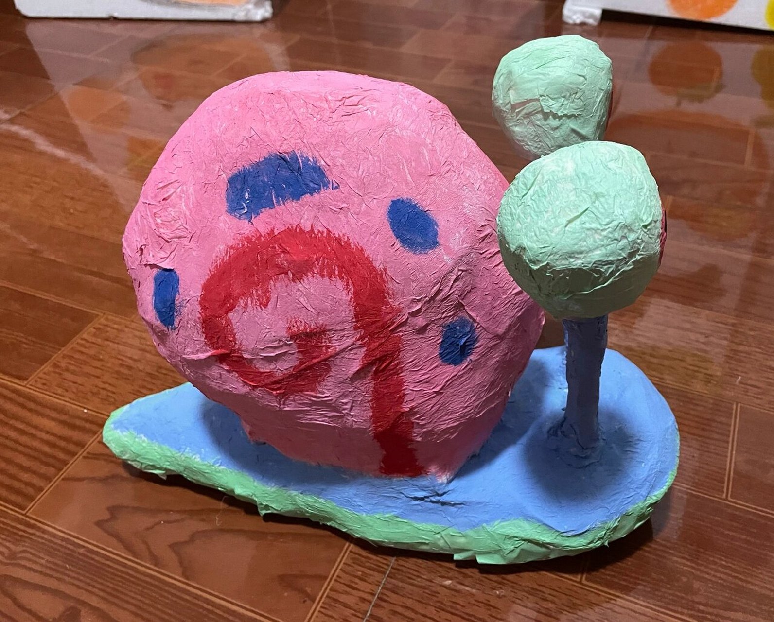 95【纸塑海绵宝宝小蜗】96 【diy纸塑手工】教你如何制作精美纸塑