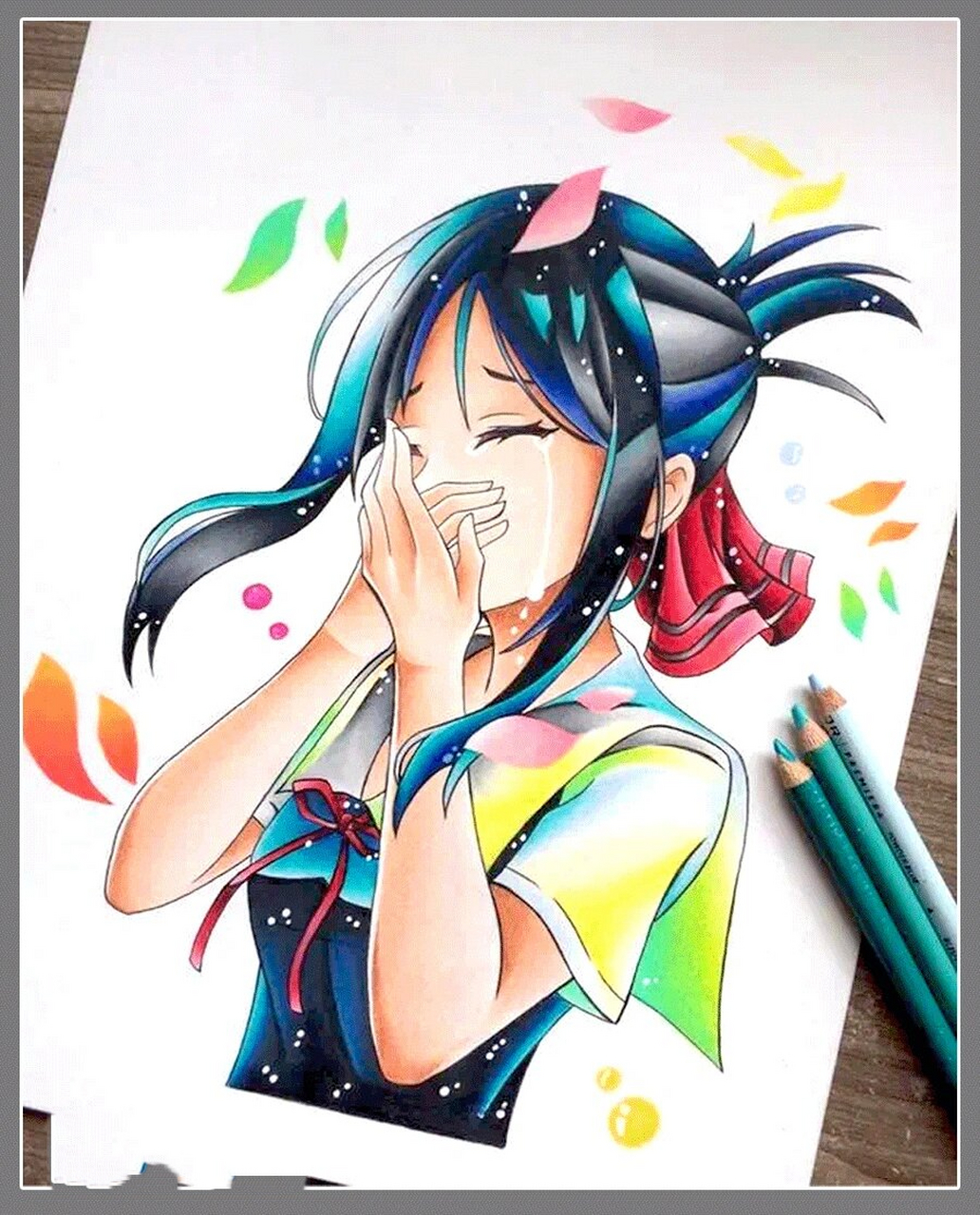 彩铅 动漫 人物形象素材参考