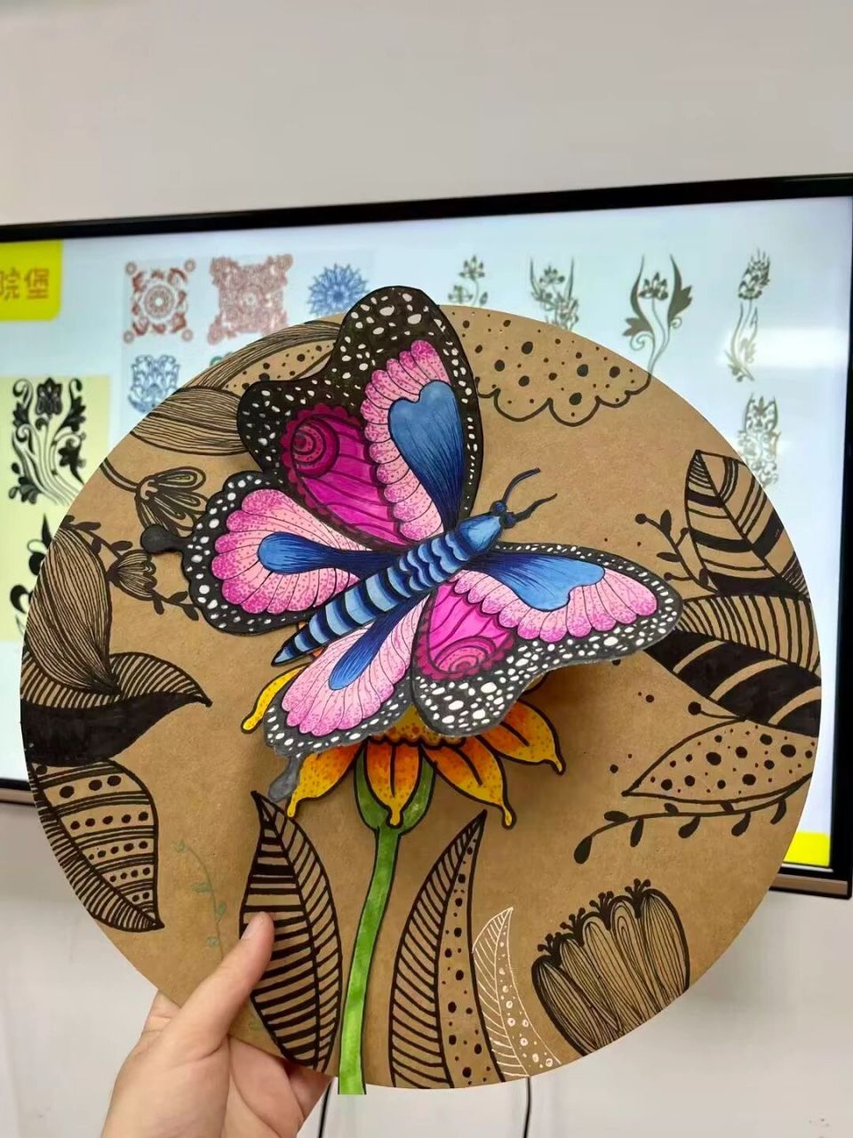 儿童创意美术蝴蝶