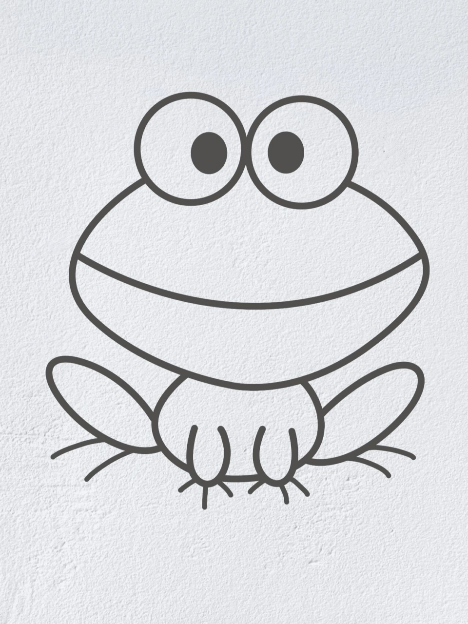 简笔画青蛙可爱图片