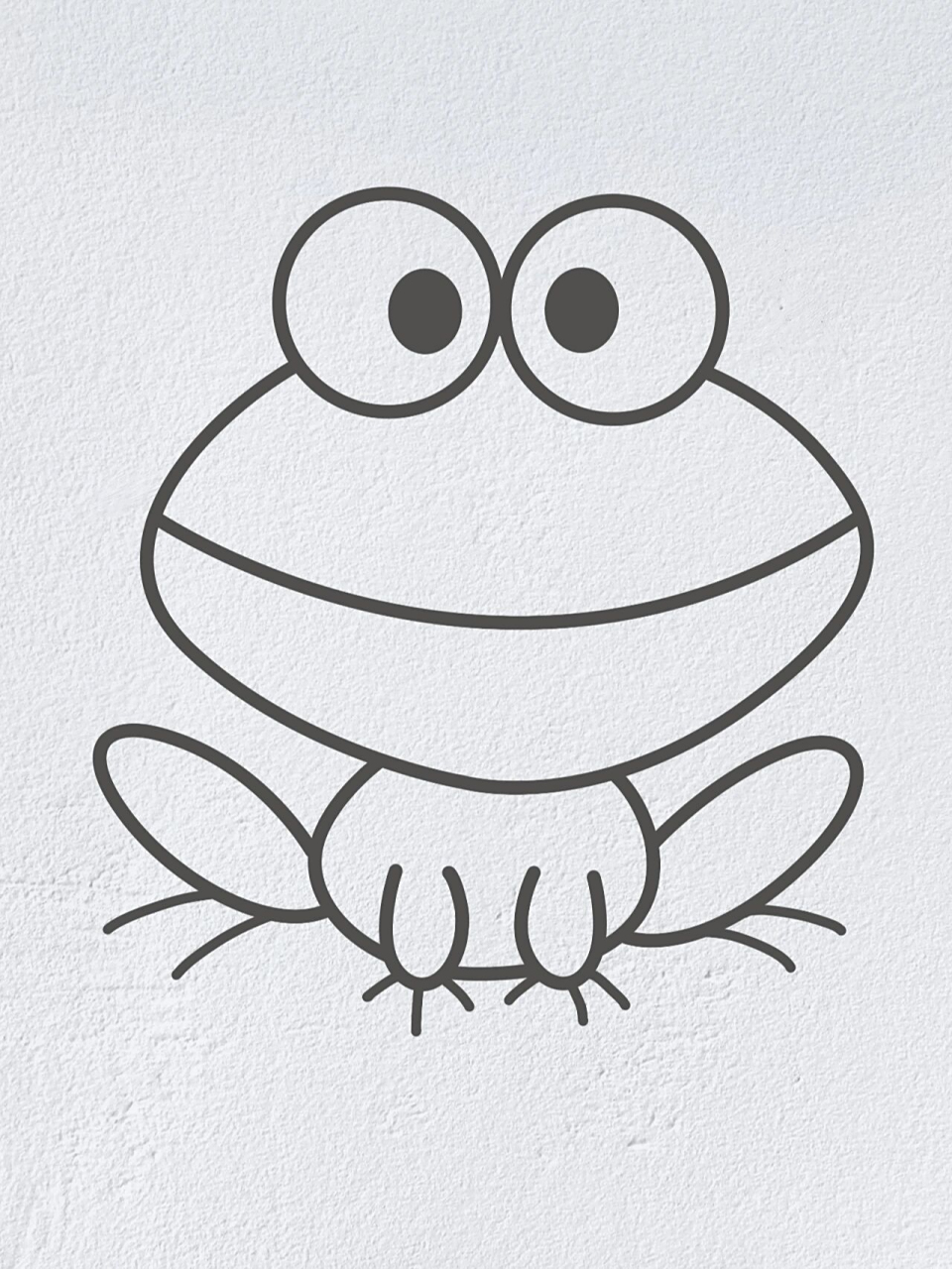 动物简笔画之可爱的小青蛙(内附过程图)
