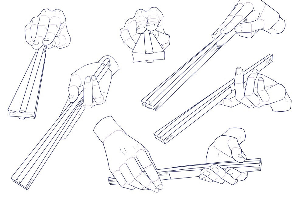 正确拿扇子的姿势