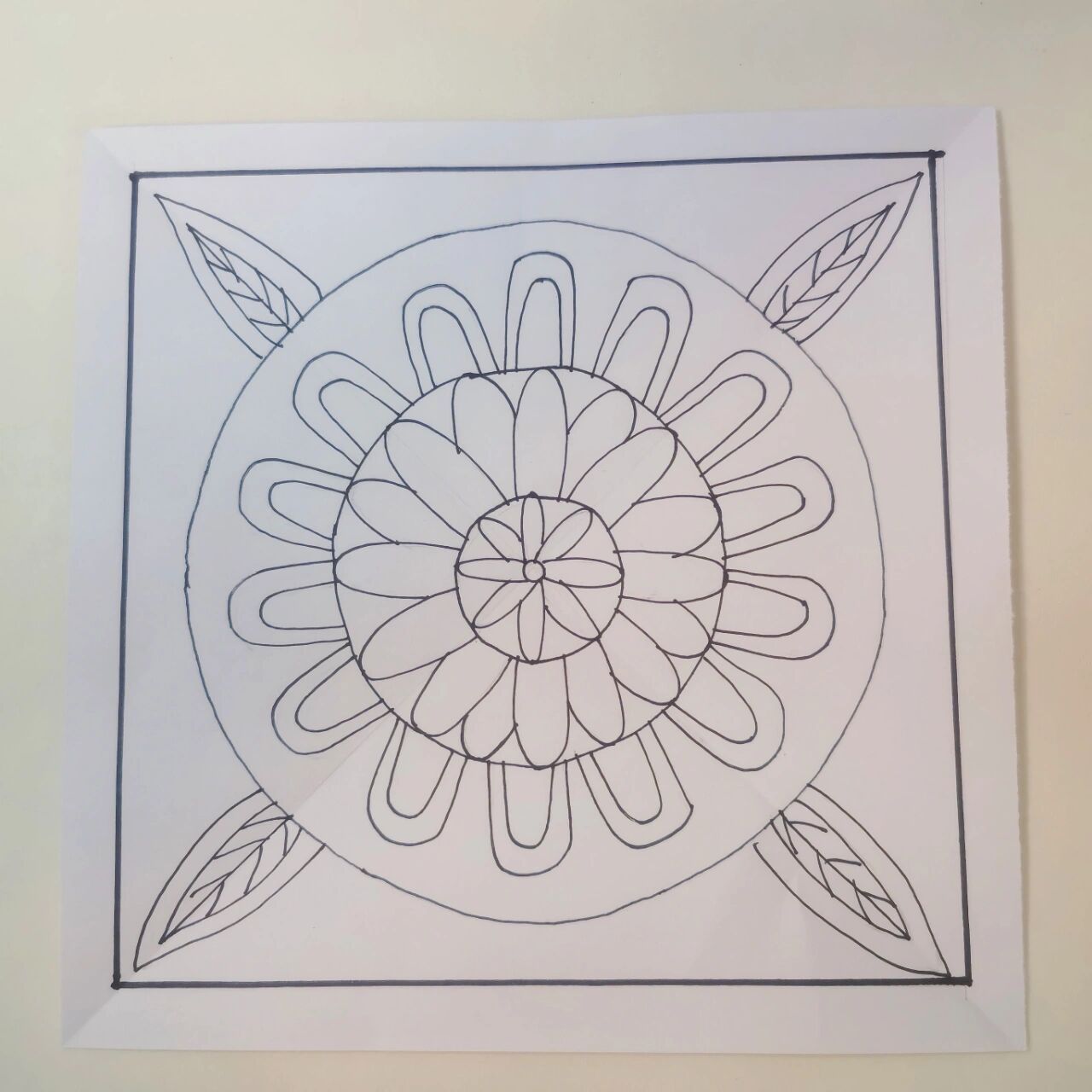 一年级下册美术《花地毯》范画