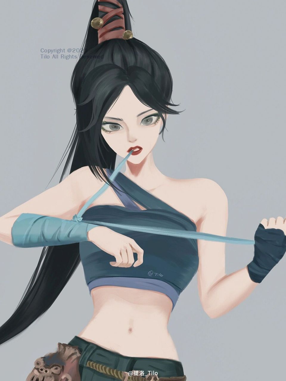 用自己的画风画小青 青蛇的造型太杀我了,又美又飒,画她!