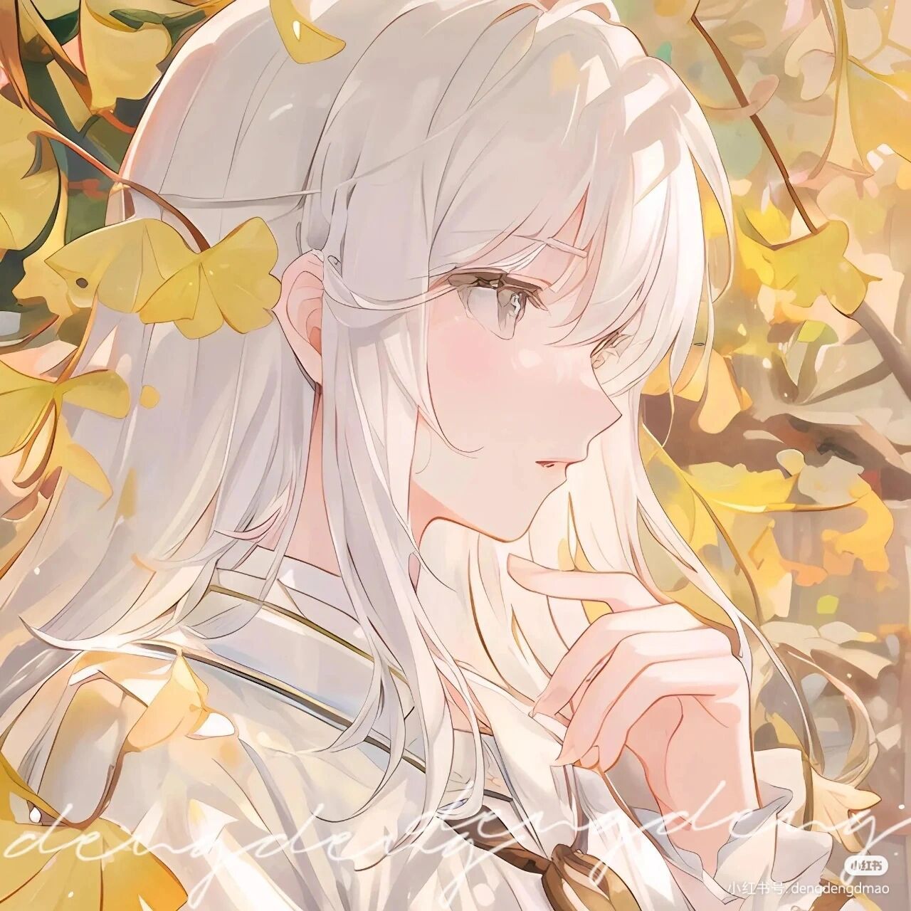 动漫女生黄色系头像  @(已有闺)