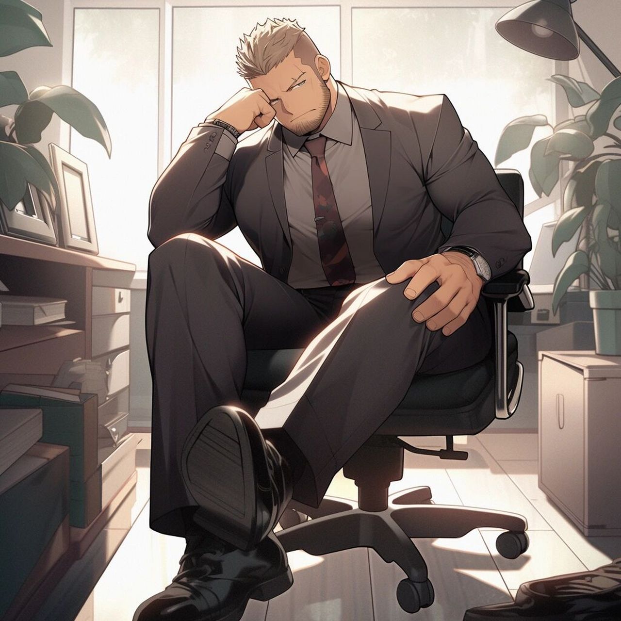 ai绘画/来点西装大叔 还想看什么可以跟我说