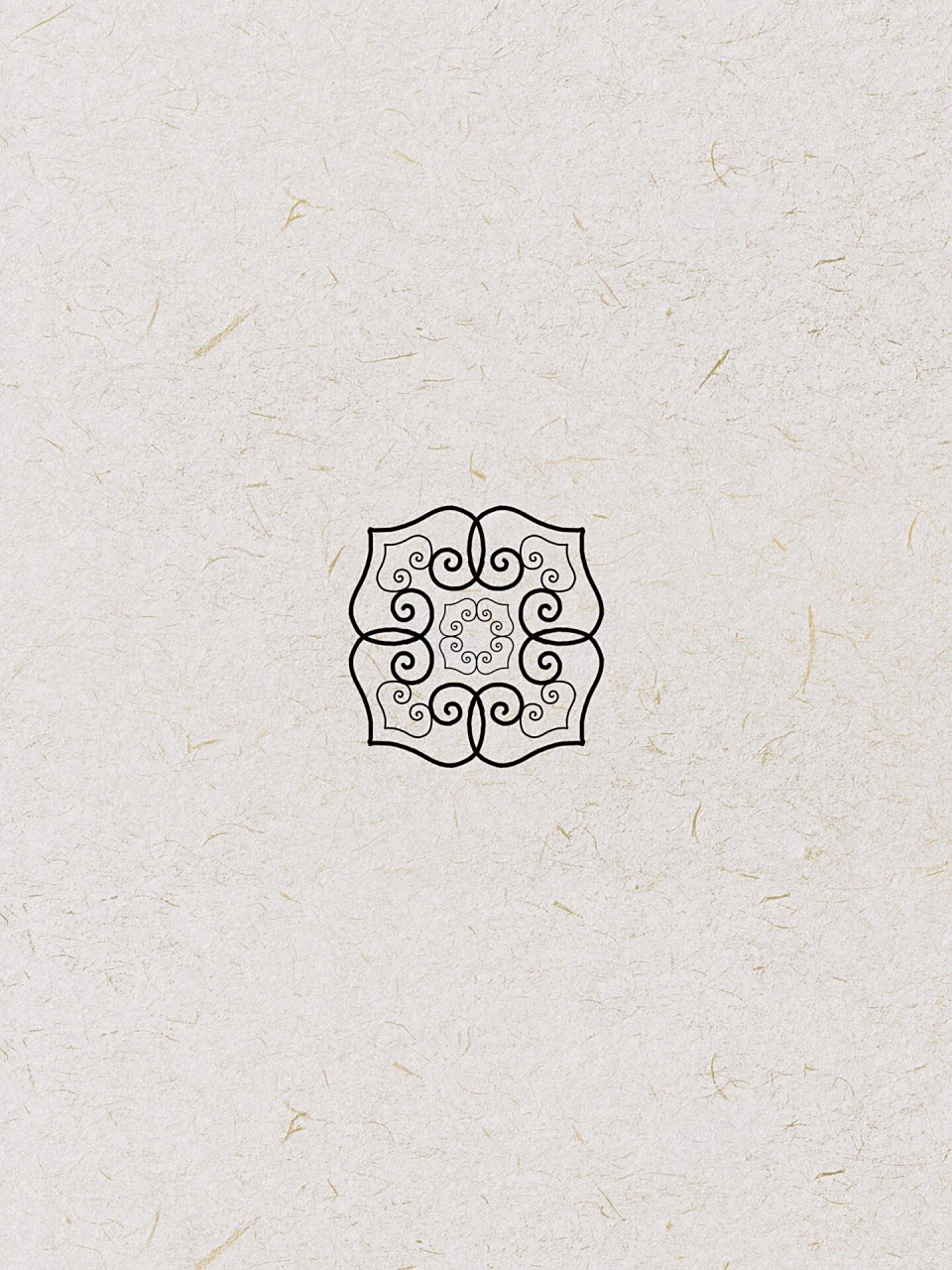 传统小物236~四合如意纹样线稿