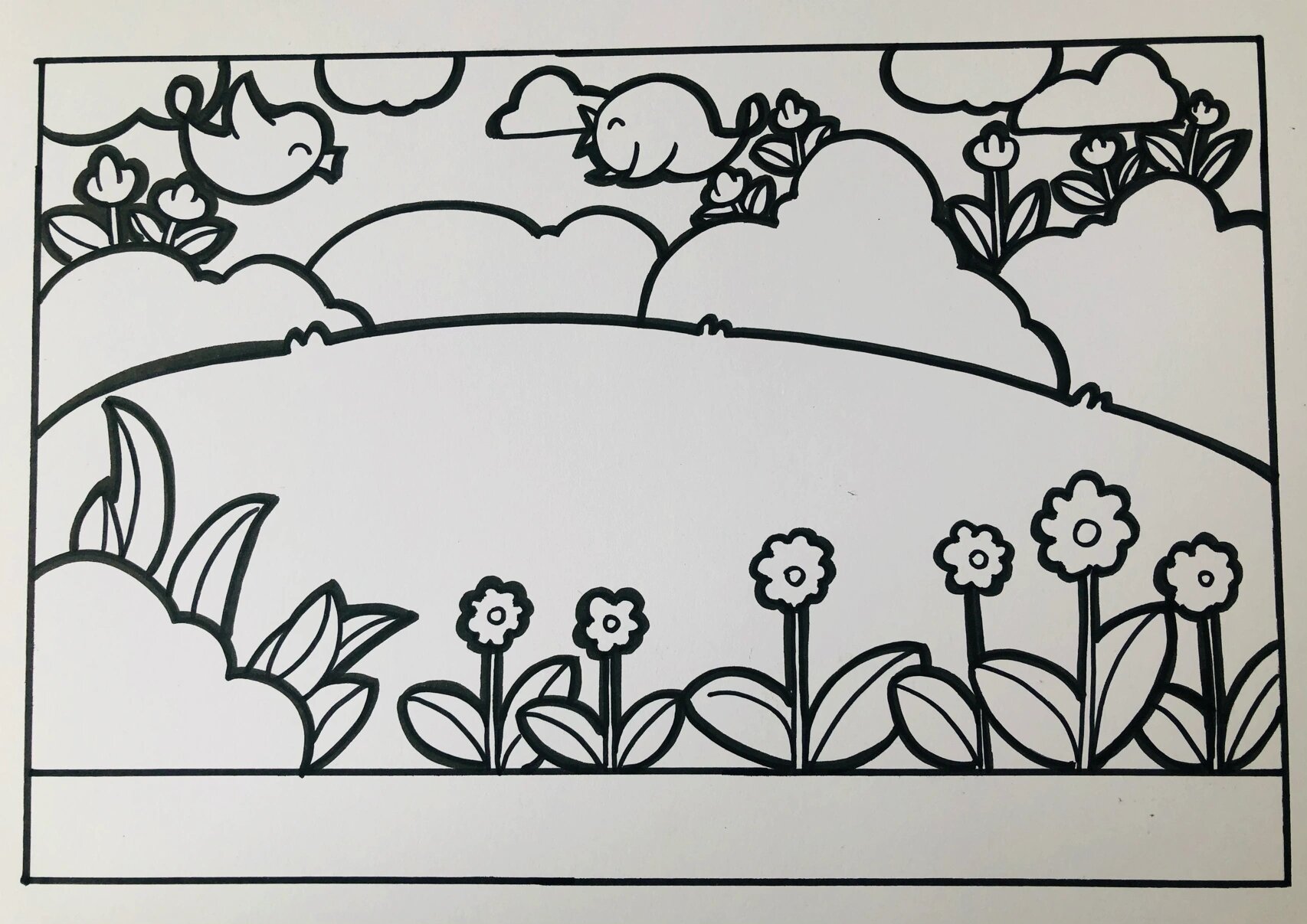 儿童画|常用背景图上色