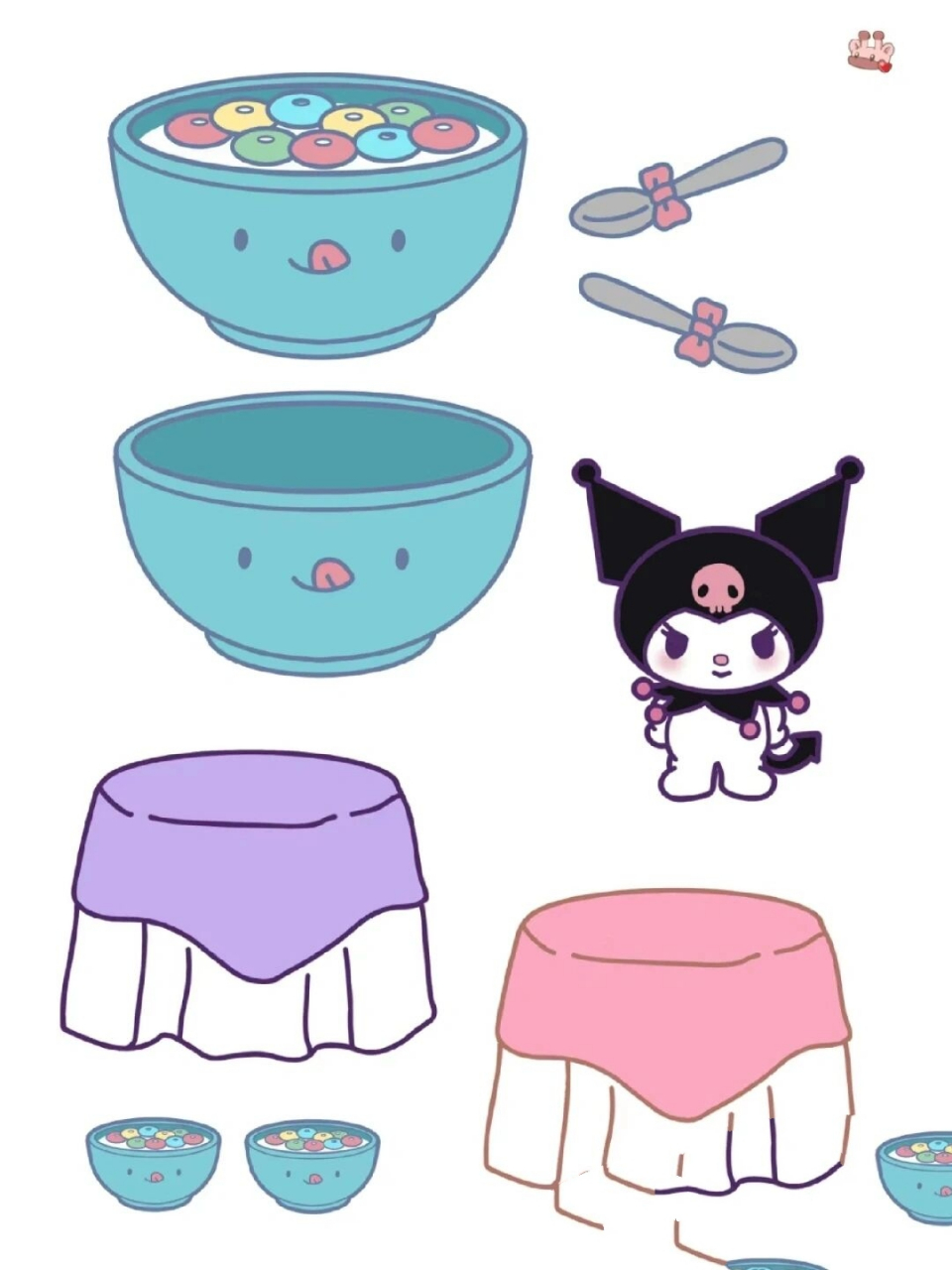 家人们所有的三丽鸥素材都在这里啦可以打印