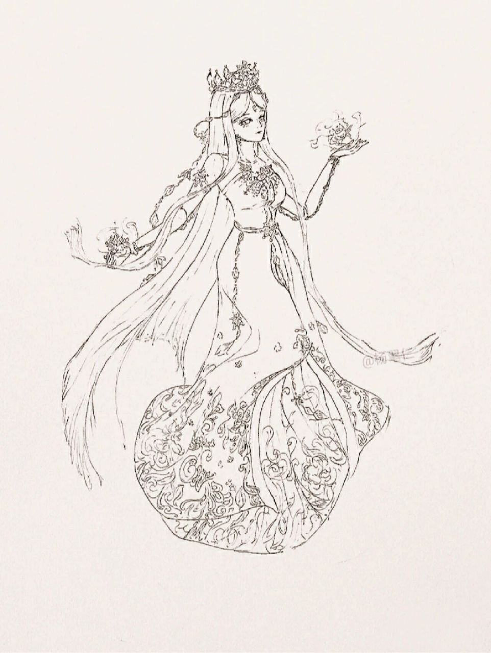 叶罗丽精灵梦篇 手绘绘画叶罗丽精灵梦篇:情公主,冰公主,梦公主