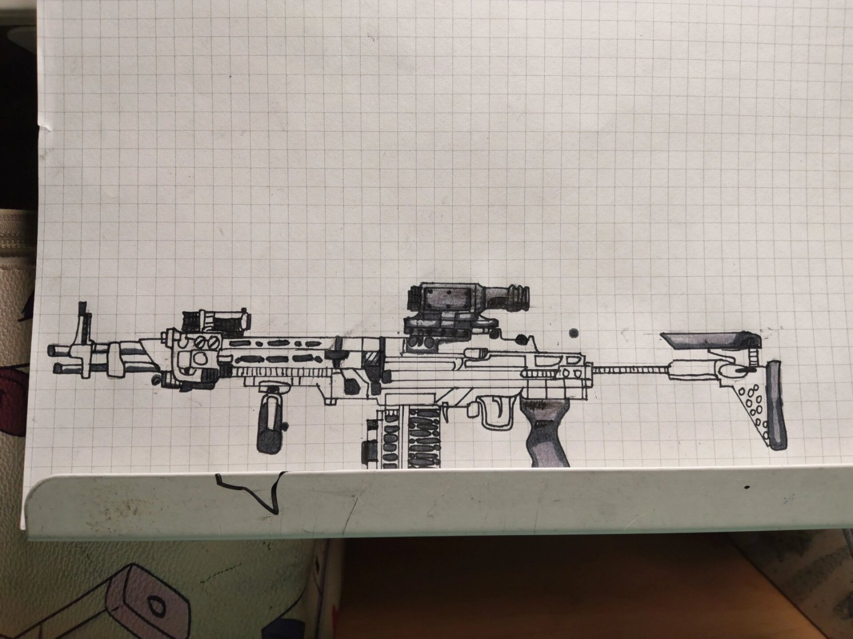 mk14素描图片