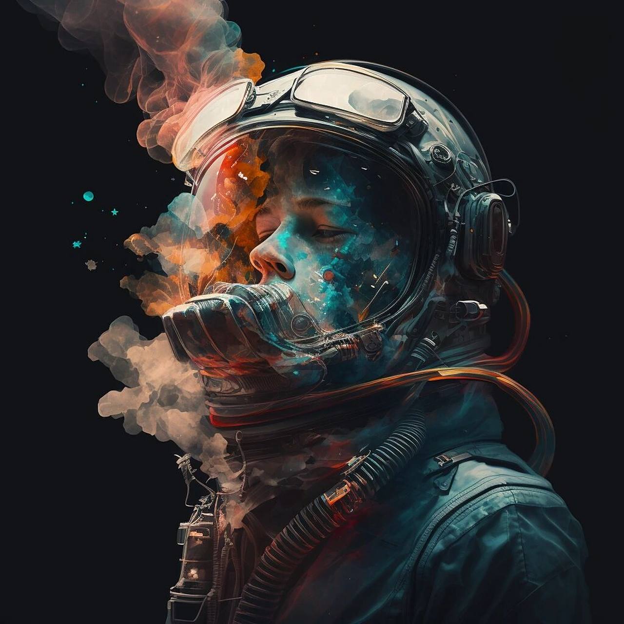 小众风格头像|神秘感宇航员     小众风格头像,神秘感宇航员