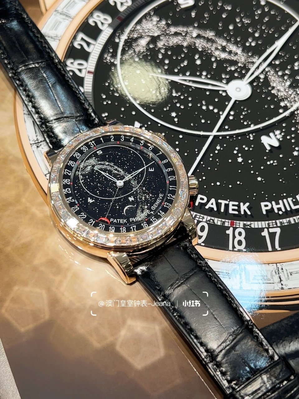 澳门买表|繁星遍布 深邃星空 百达翡丽6104r 百达翡丽 6104 sky moon