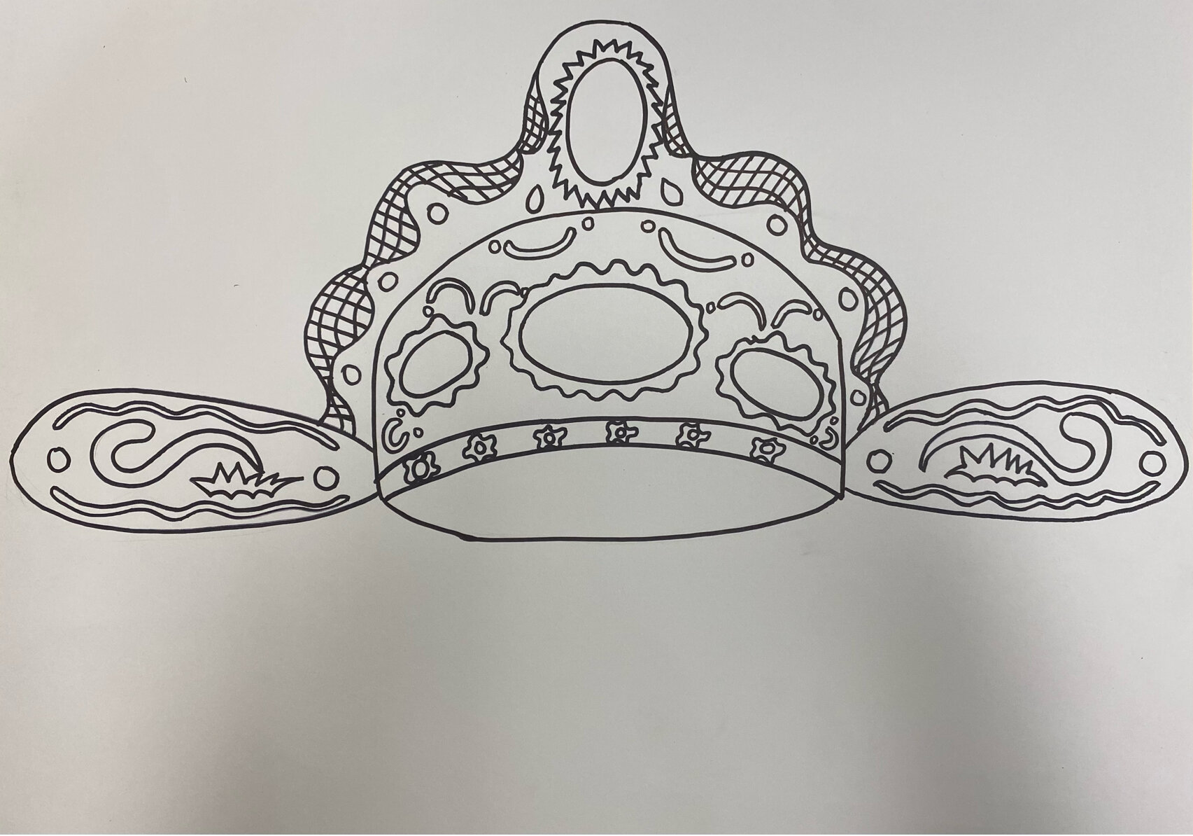 儿童画戏曲官帽