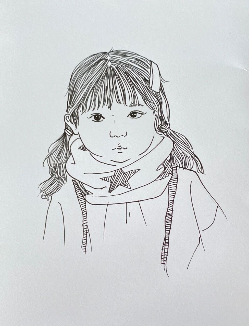 五年级美术《画人像》 示范作品来咯～ 五年级美术 小学美术