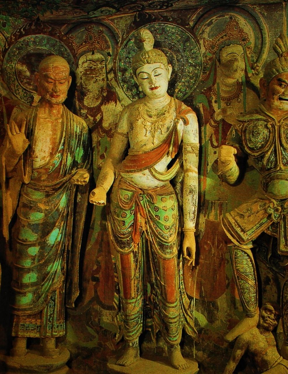 无法超越的敦煌莫高窟唐代彩塑艺术瑰宝! 敦煌莫高窟45窟唐代彩塑