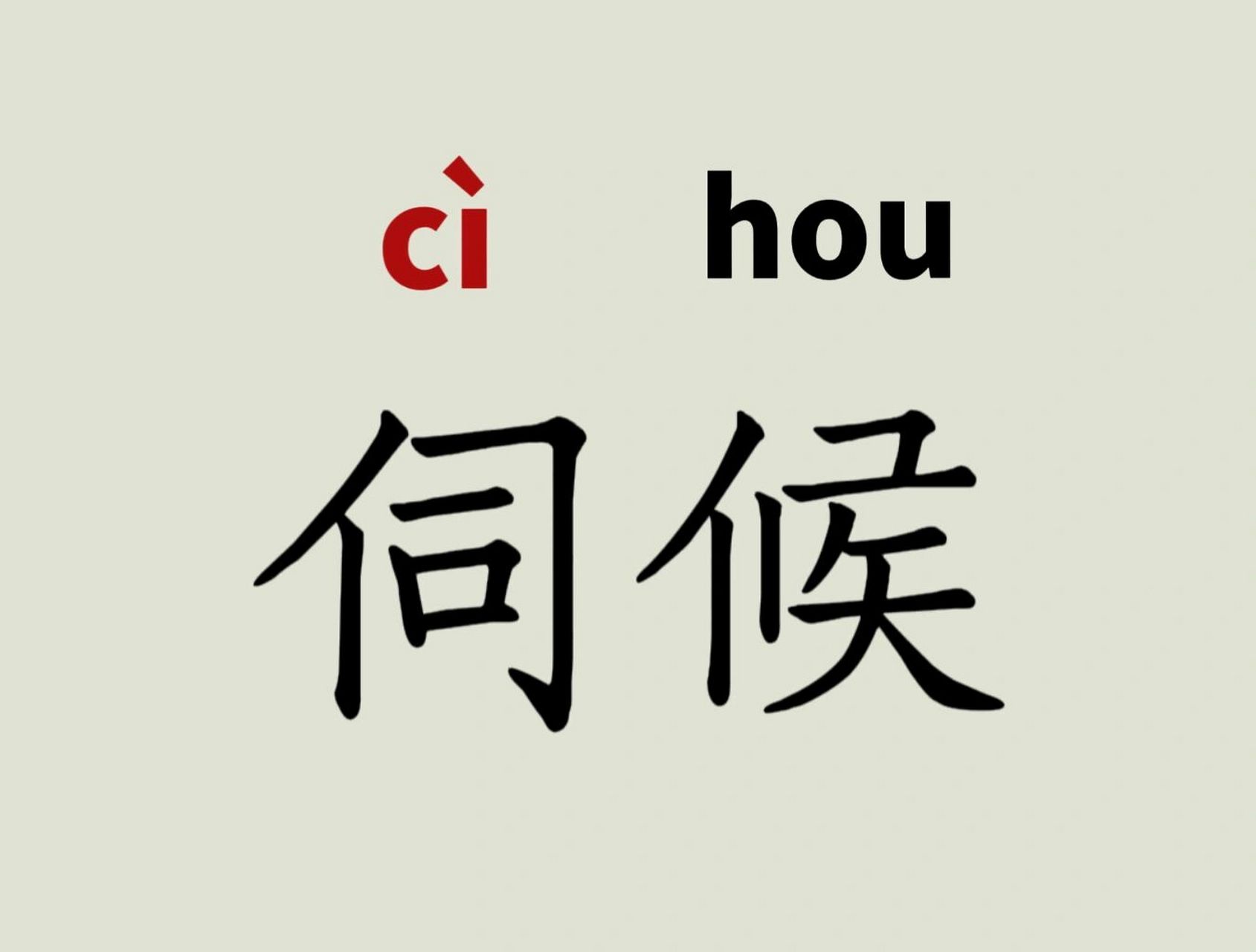 每天学习一个易读错的词348 伺候-拼音  释义:1.侍候,服侍.2.侦候.