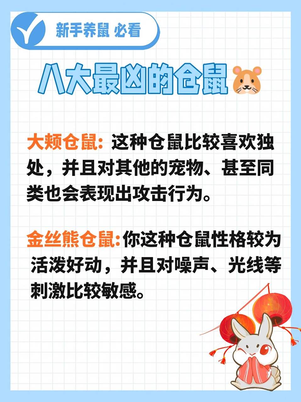 八大最凶的仓鼠91 鼠鼠99可爱呆萌 在萌萌的鼠界中 这八大最凶的