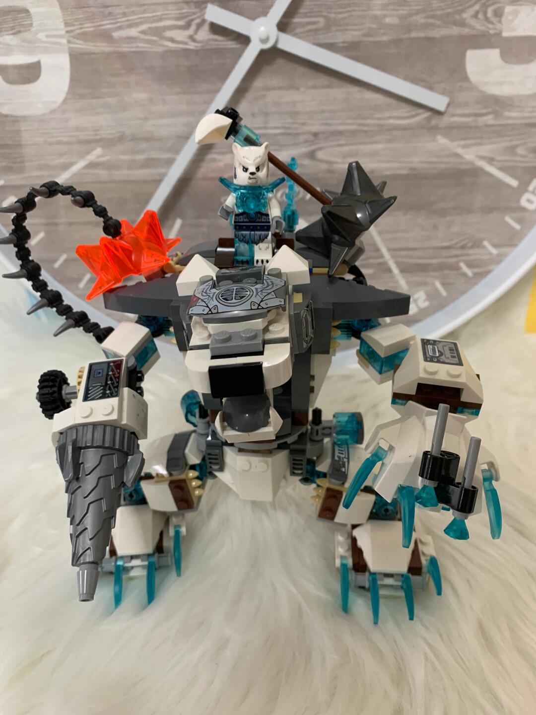 乐高lego气功传奇 冰熊王的超级机甲巨熊