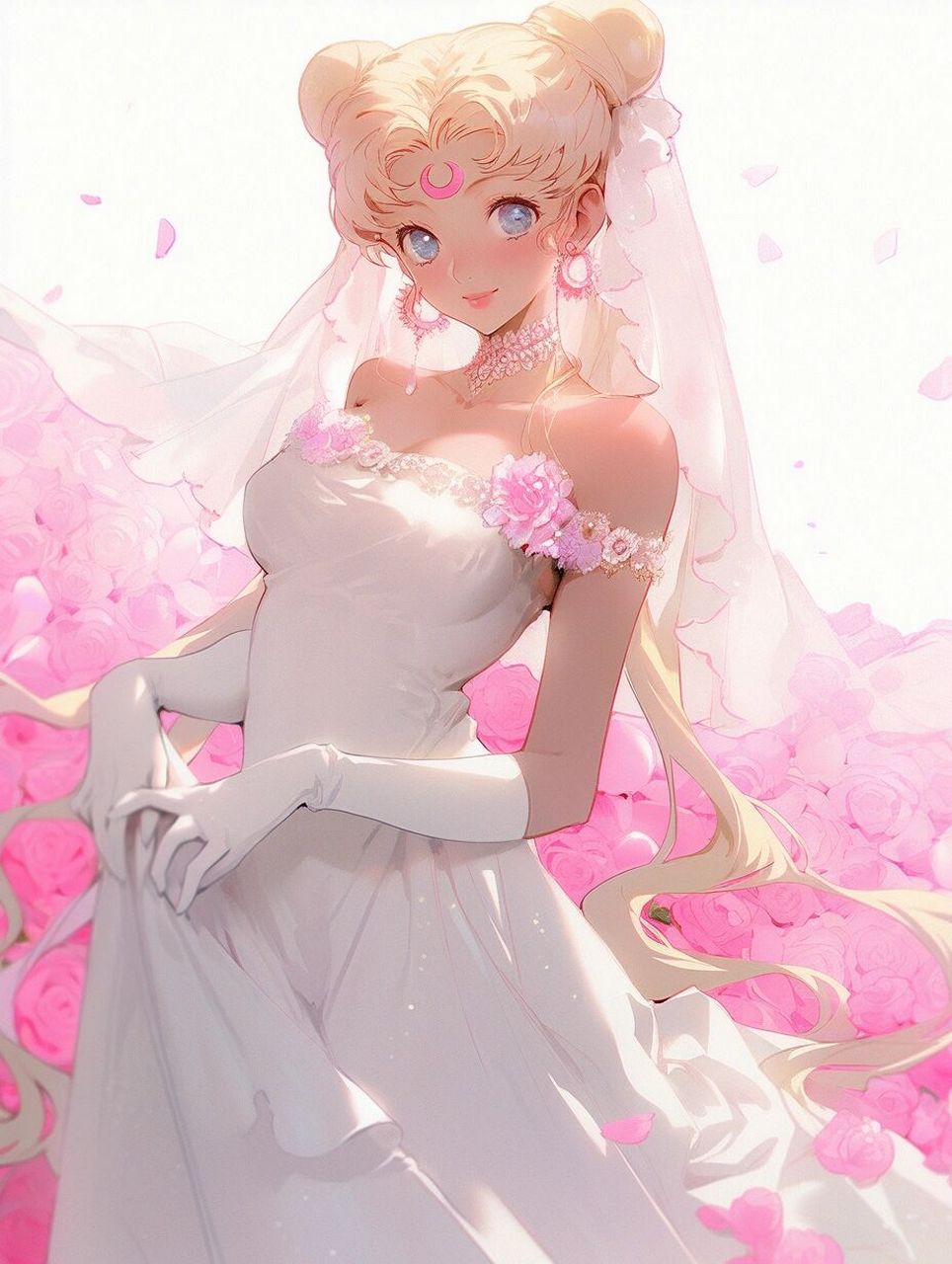 一直想象着穿着婚纱的月野兔肯定很美!果然很美!