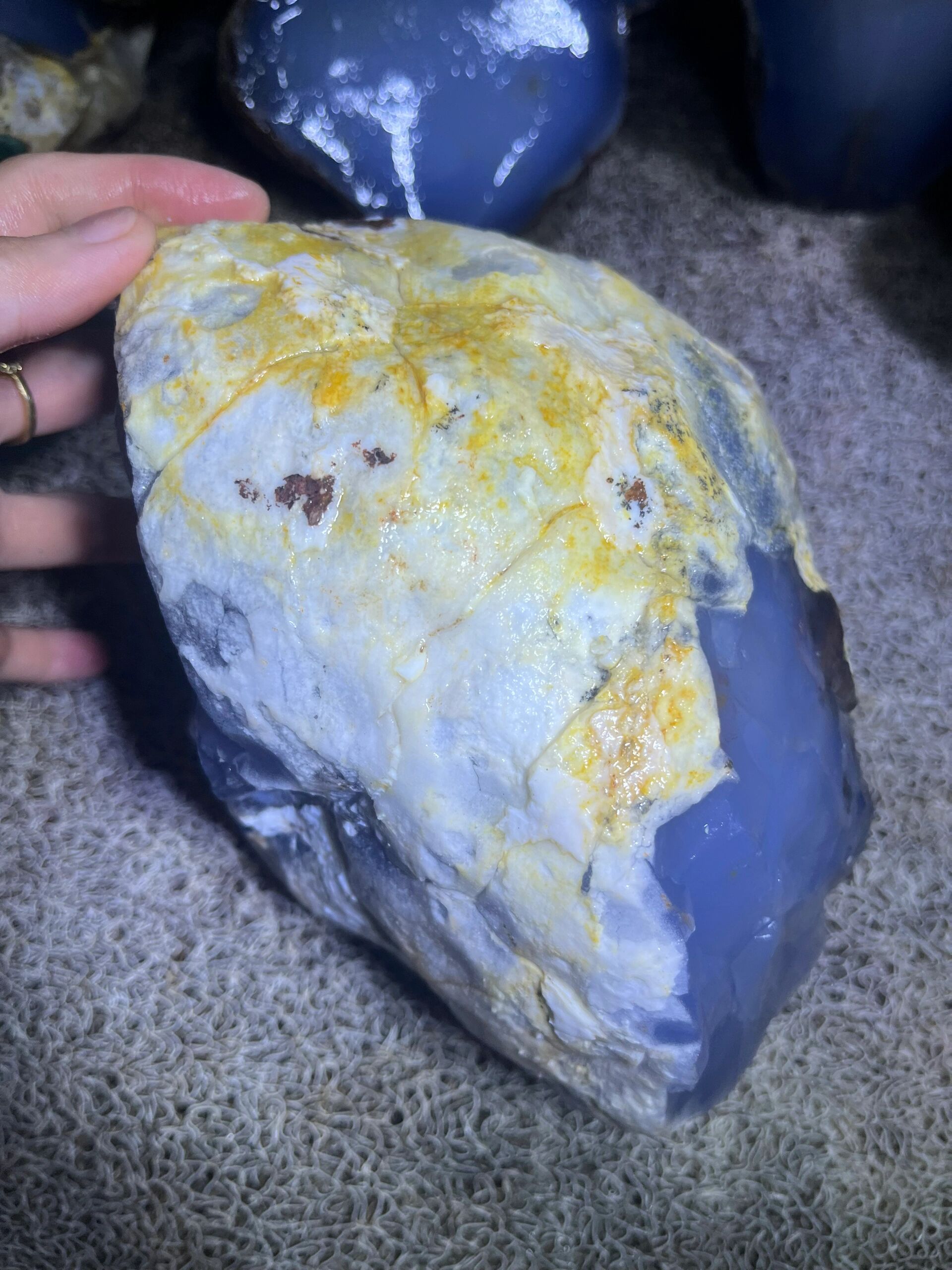 土耳其蓝玉髓原石