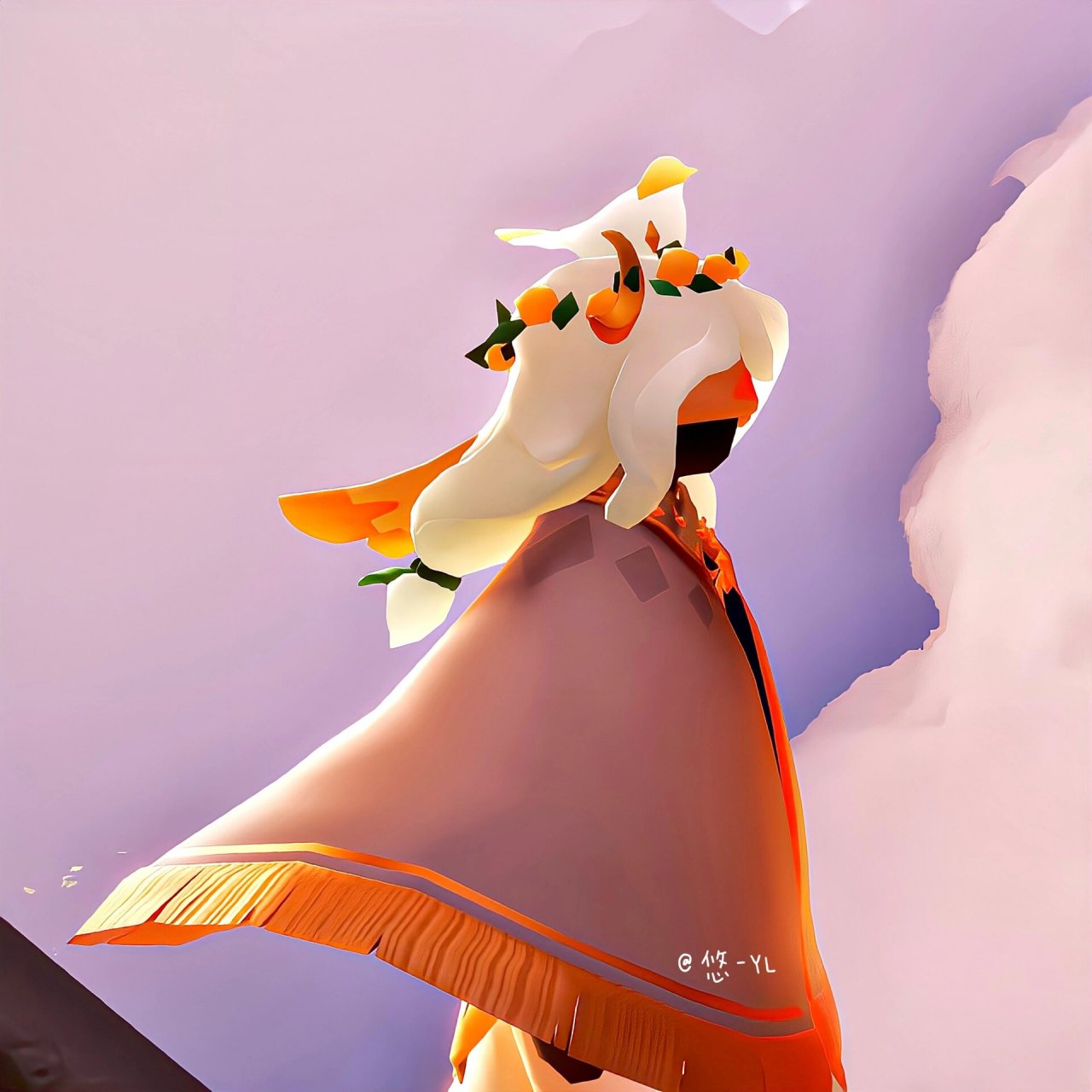 光遇小众穿搭——花环复刻"怜悯众生的神性" 99没想到是花环复刻