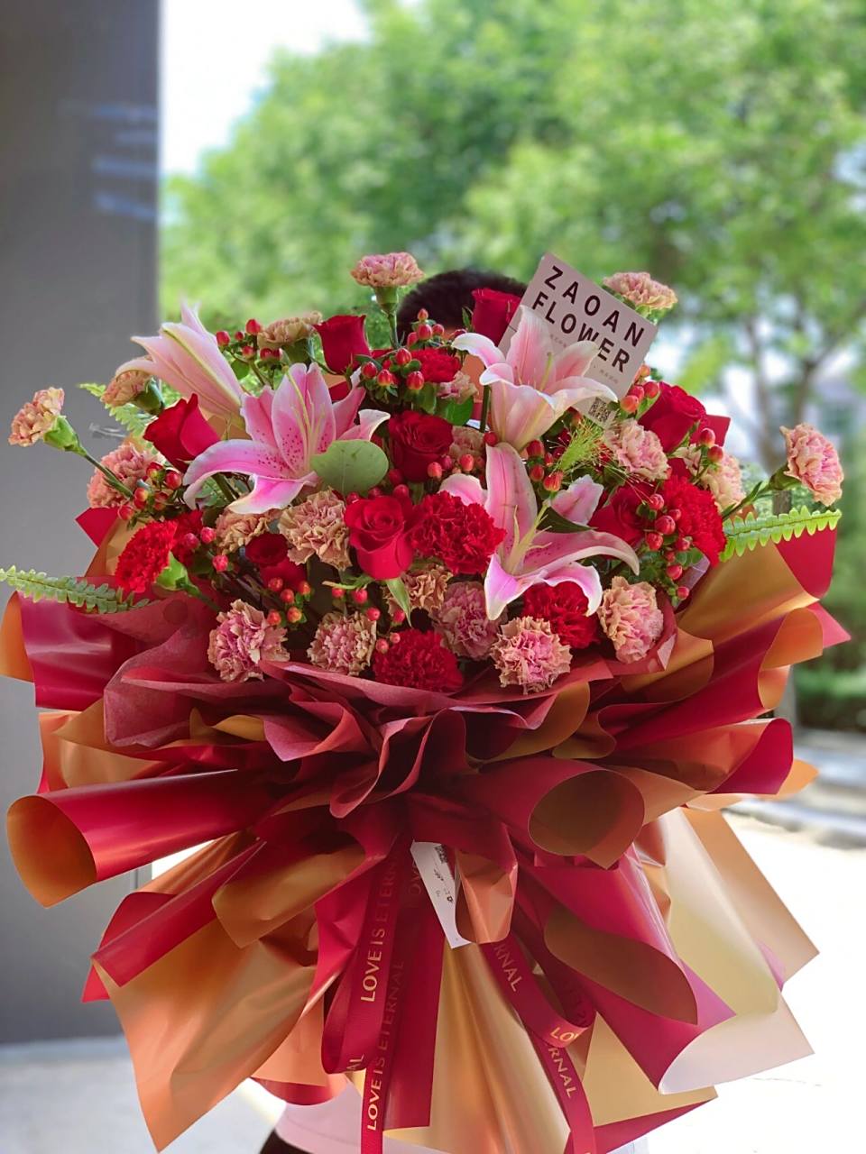 老人贺寿花束 家有一老如有一宝!给老人80大寿鲜花