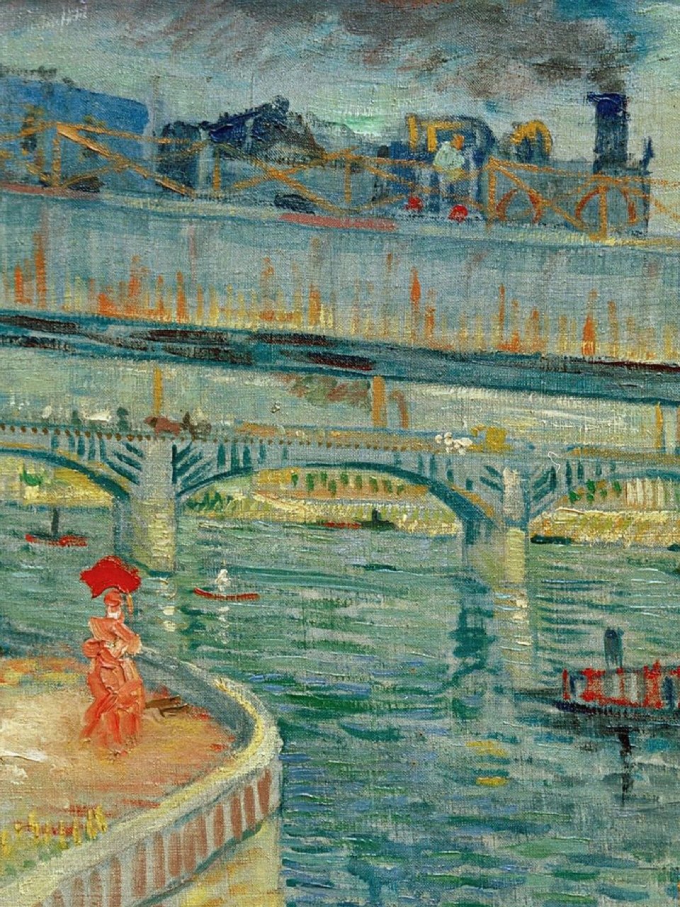 字:《阿尼埃尔的塞纳河大桥》 94作       者:文森特·梵高