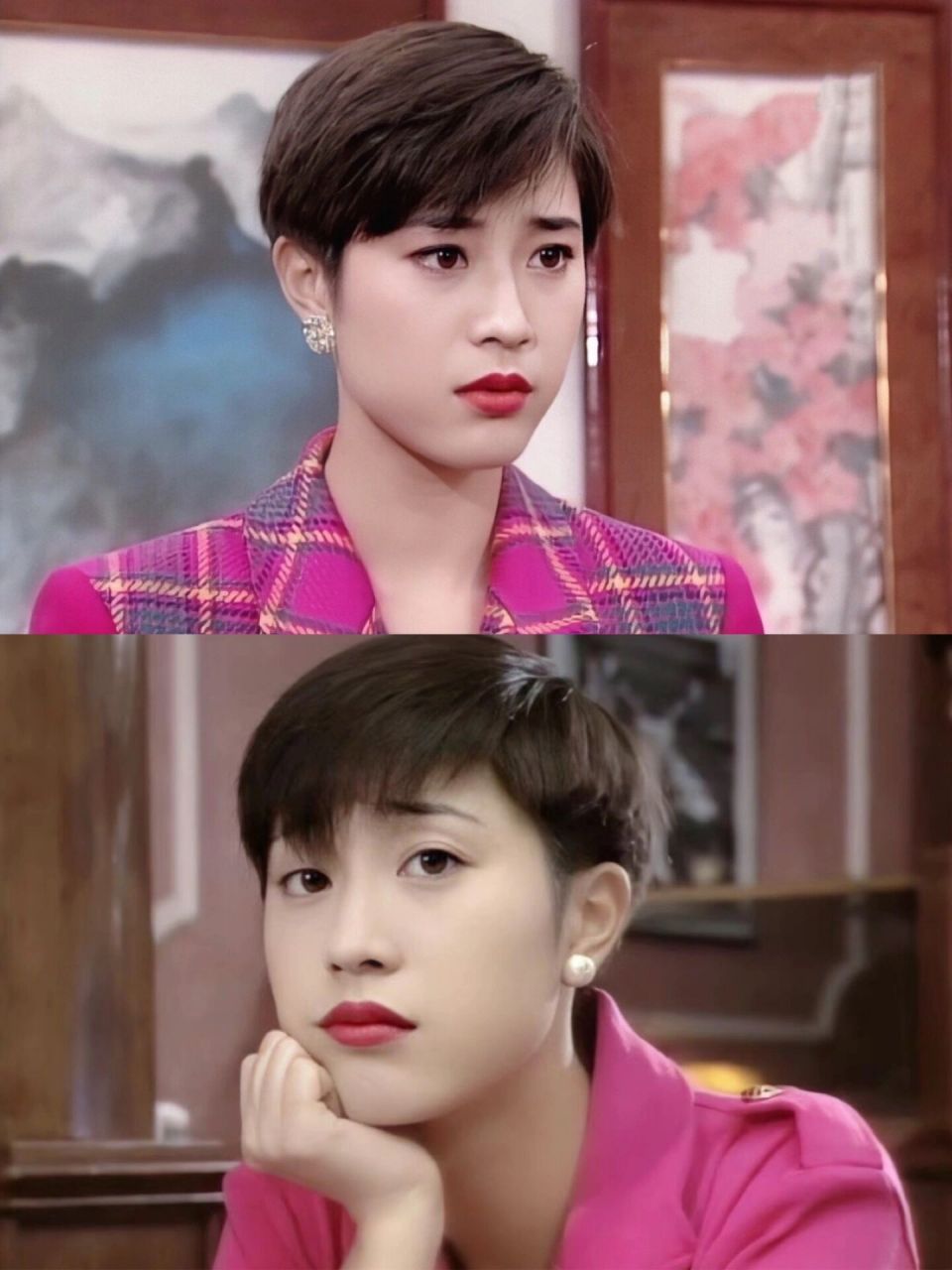 姐出圈开启"短发先河",tvb剧中的短发造型深入身心,特别是1992年在