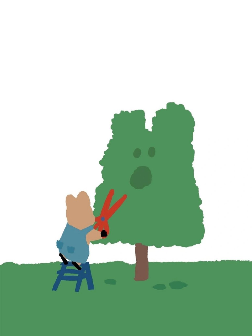 柿子椒熊锁屏壁纸