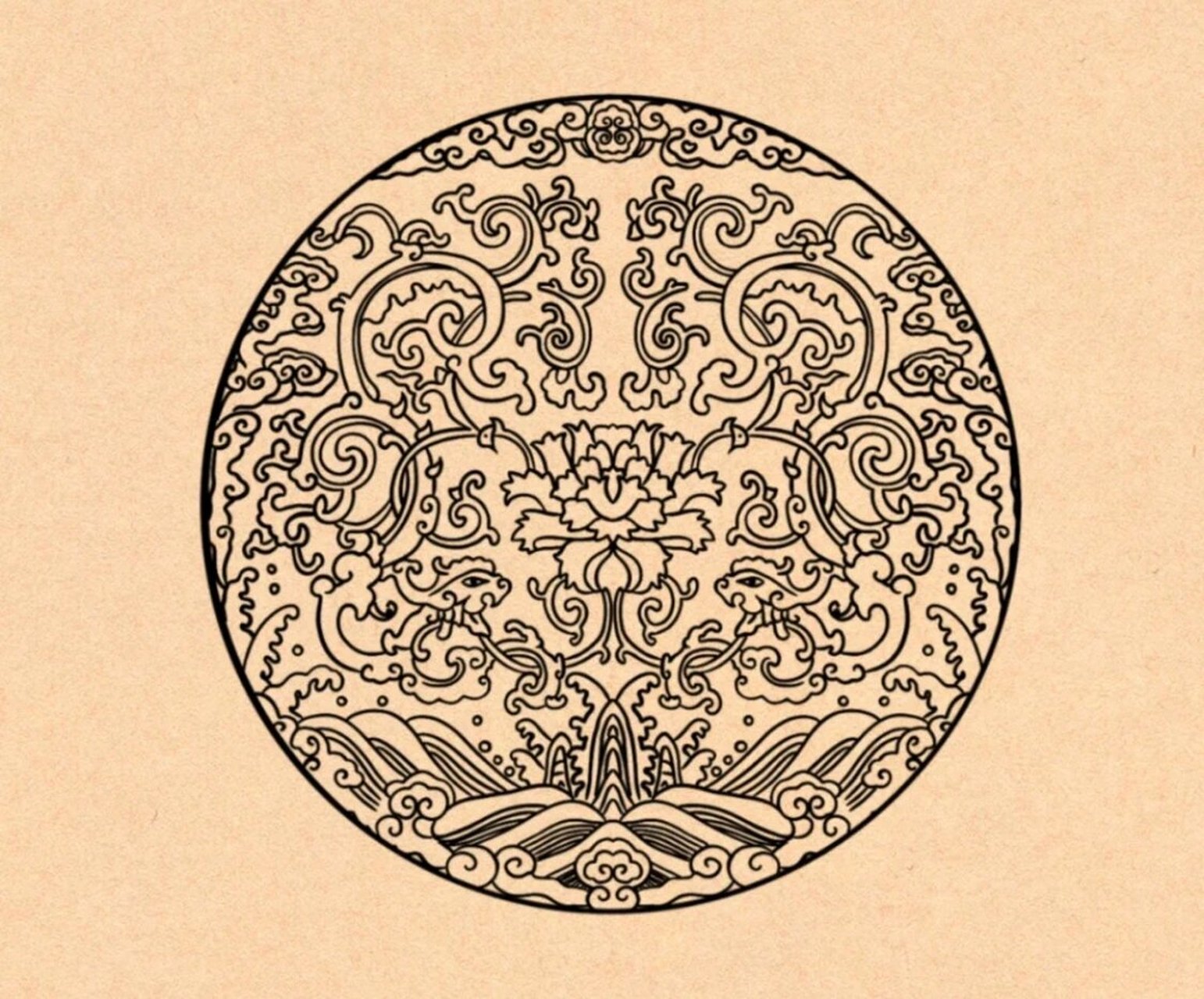 夔龙纹中国传统纹样图案临摹 《中国纹样全集-宋元明清卷》 仅限大家