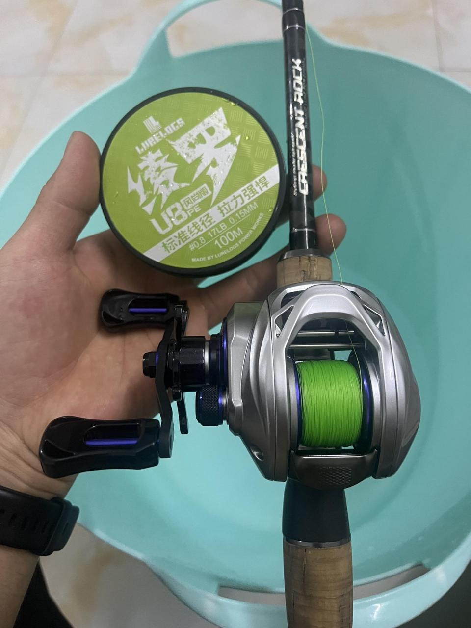 极狐半陶瓷微物水滴轮.143克,7速比和8速比,便宜好用的鳜鱼轮.