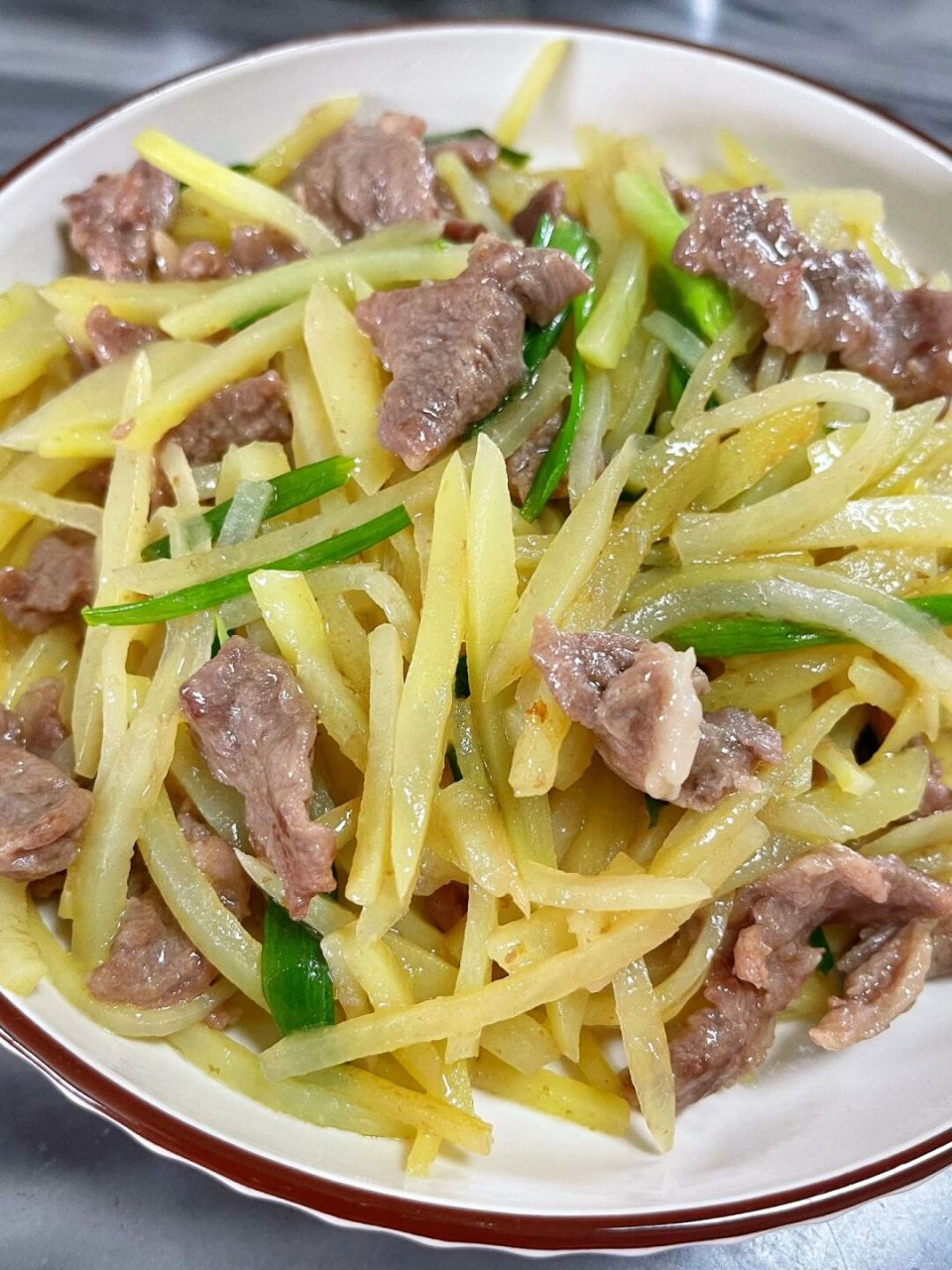 瘦肉炒土豆丝图片