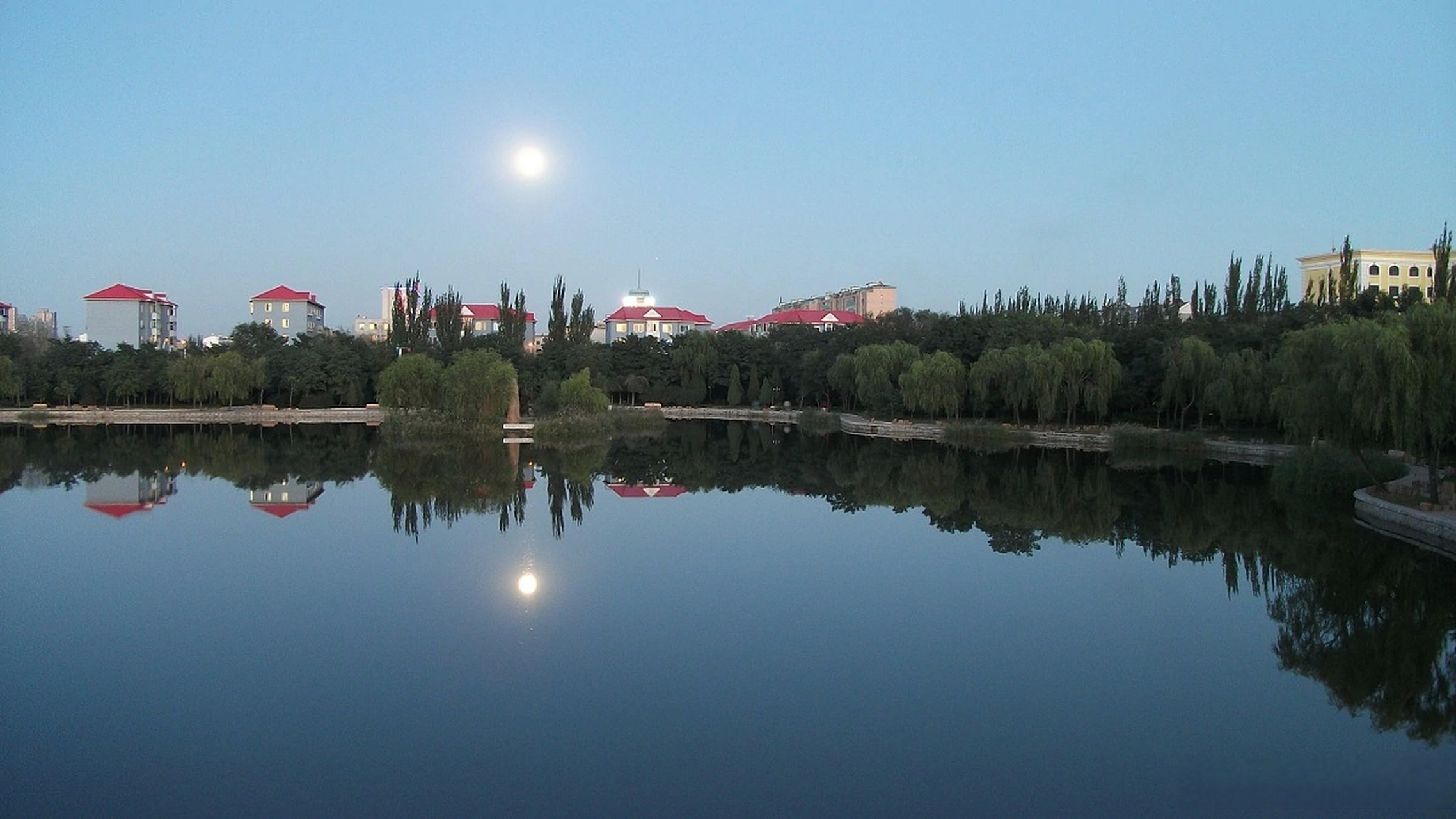 美好辽宁欢迎您# 营口镜湖公园#网红打卡地辽宁杠杠滴# 湖区有湖心岛