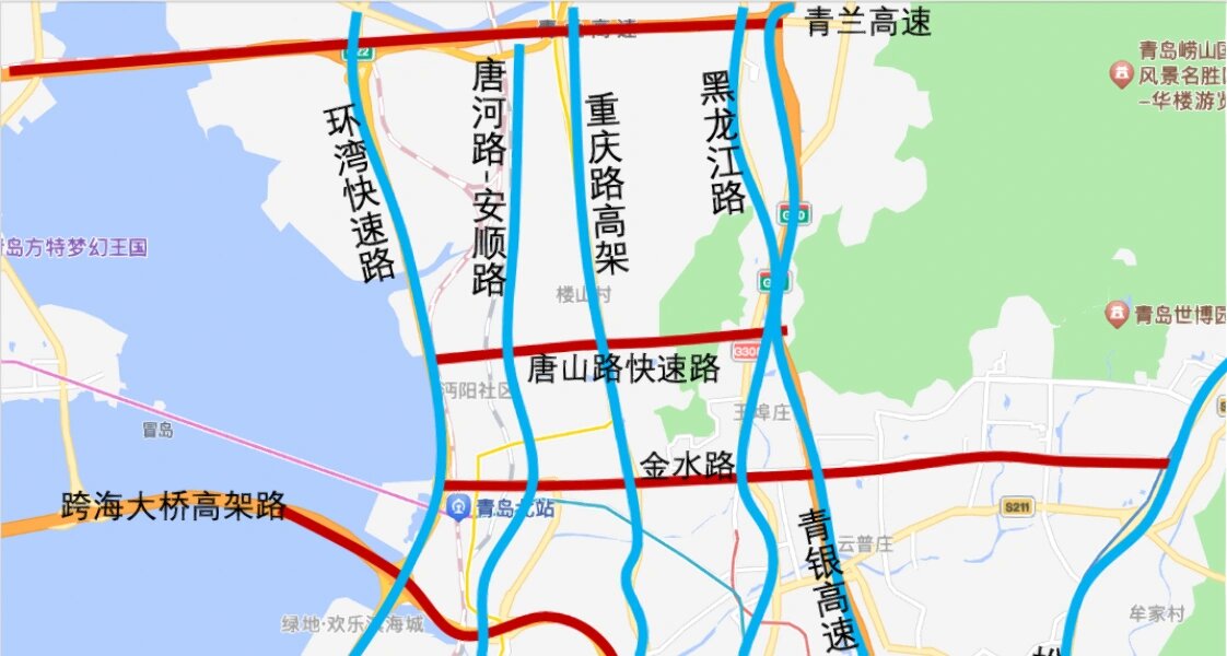 东段开建,西段搁置,唐山路高架威力减半 青岛唐山路高架东段进入开工