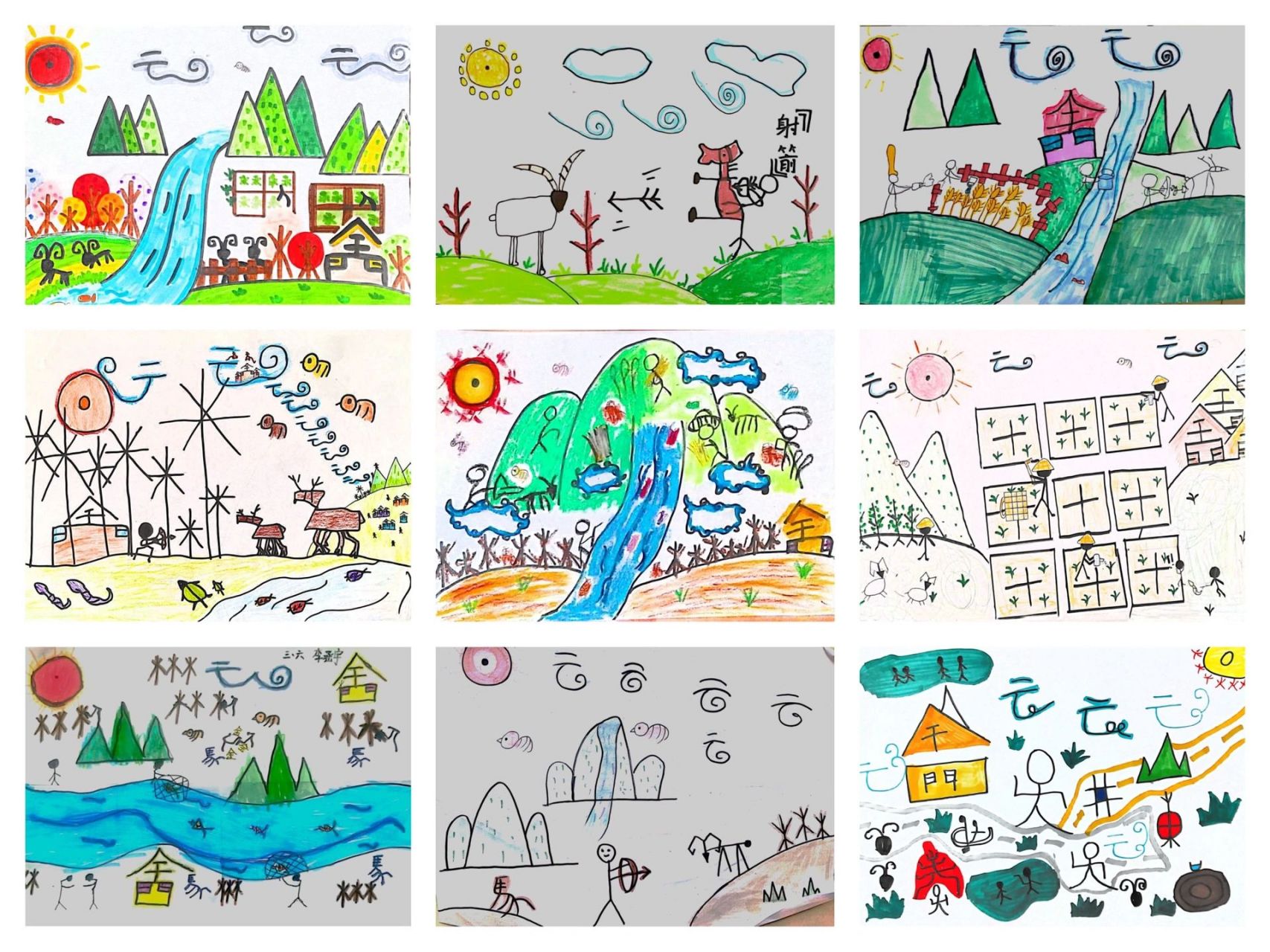 小学美术,三年级上《有趣的图形》优秀作品 优秀作品分享