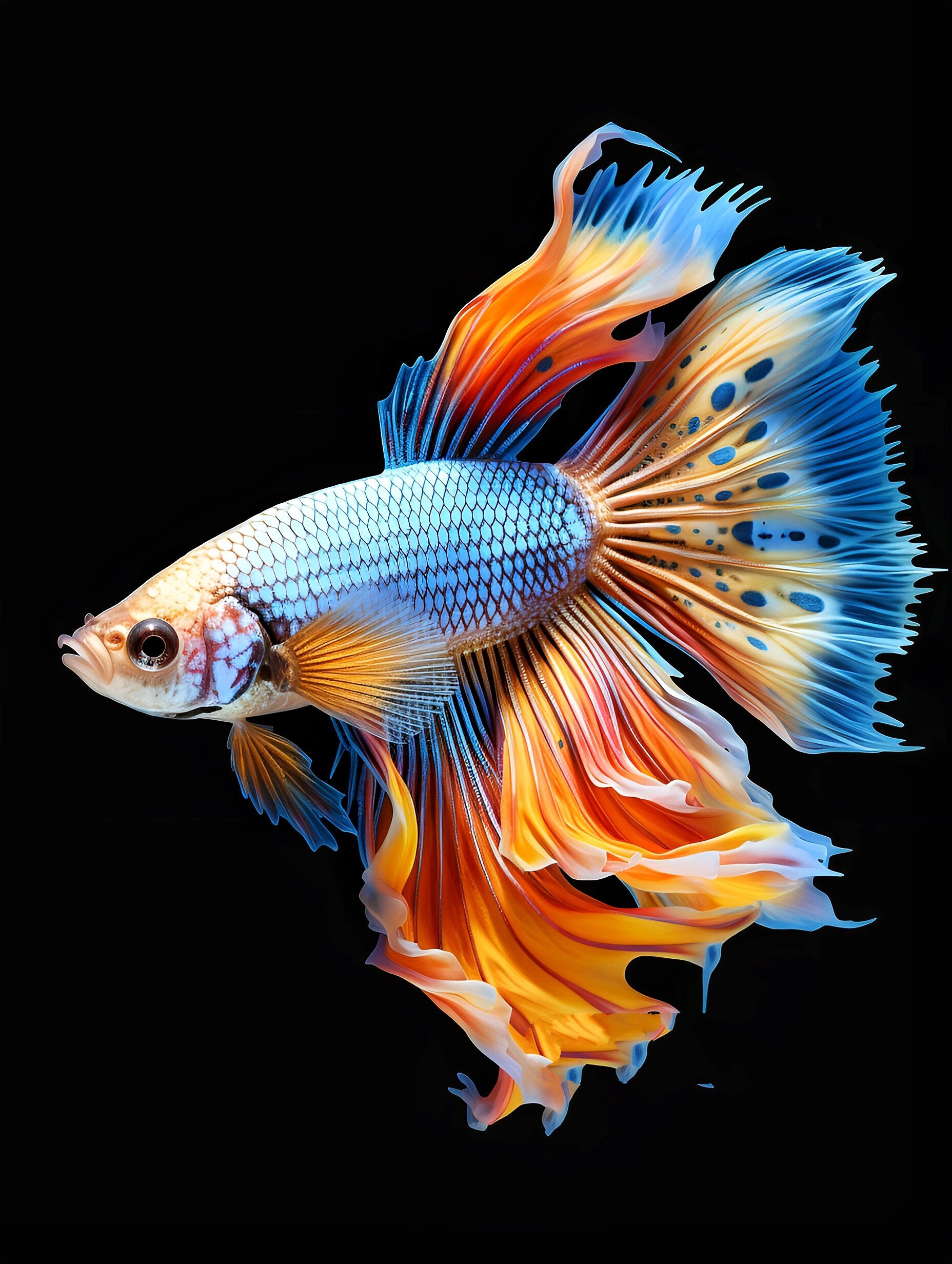 绘画素材344:孔雀鱼