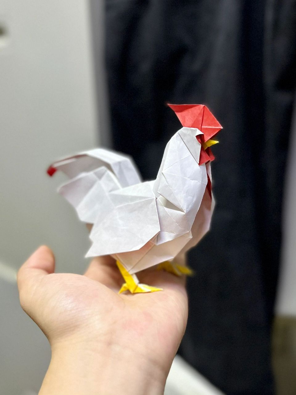 大公鸡折纸图解图片