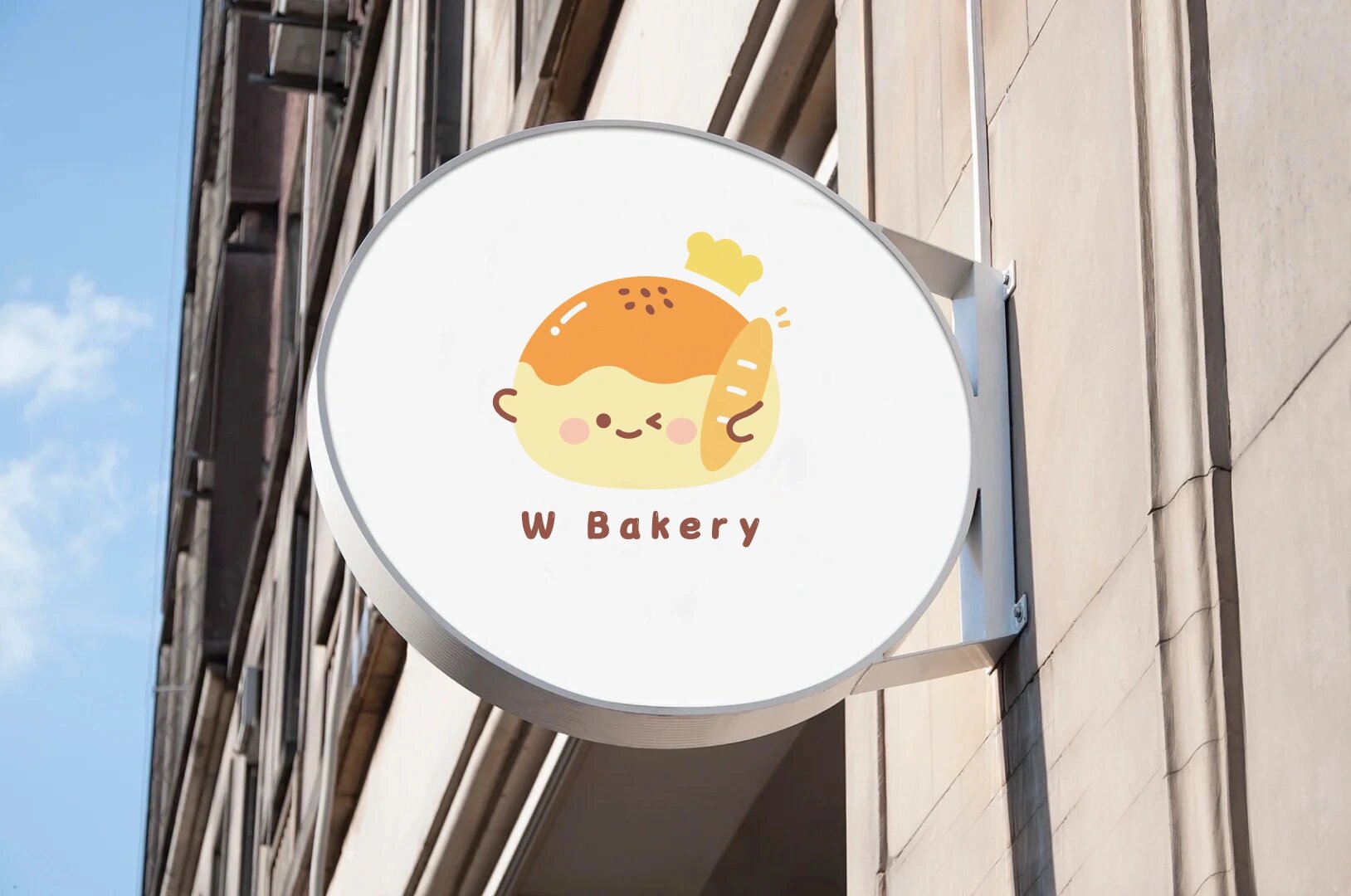 原创logo设计|蛋黄酥品牌插画  【w bakery】 行业:蛋黄酥|烘焙|面包