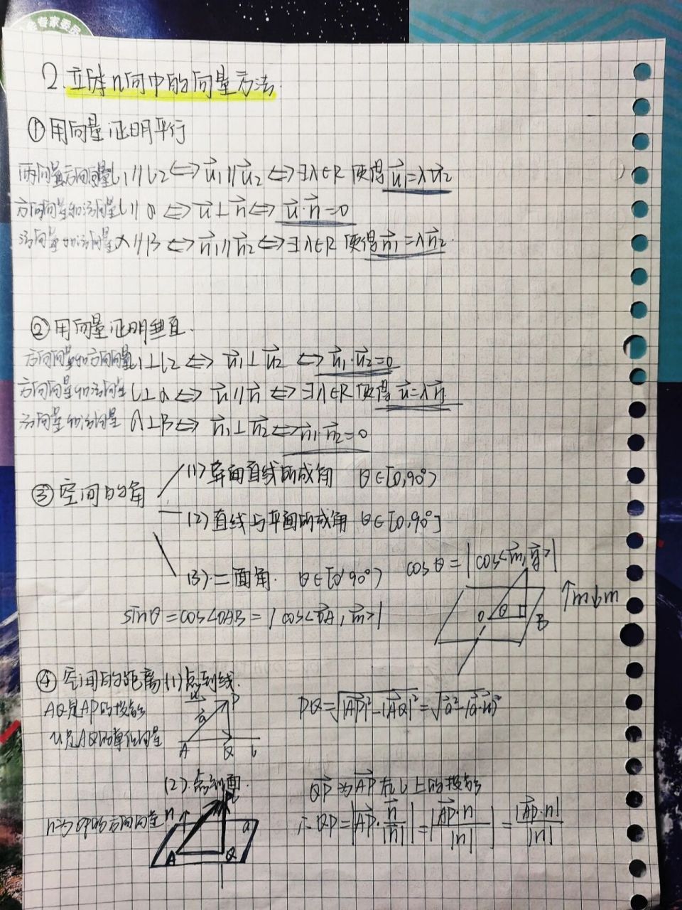 數學選修一空間向量與立體幾何思維導圖整理 高二數學選修一第一單元