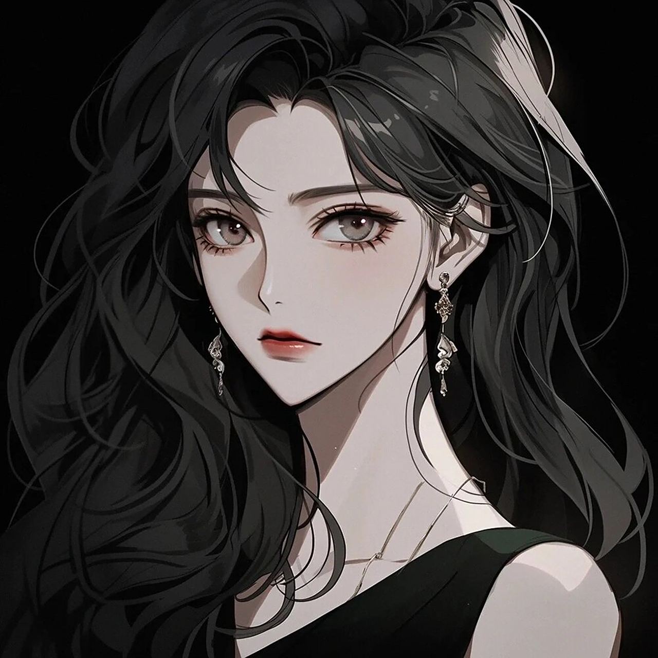 喜欢暗黑风格么?女生酷飒头像 御姐范儿