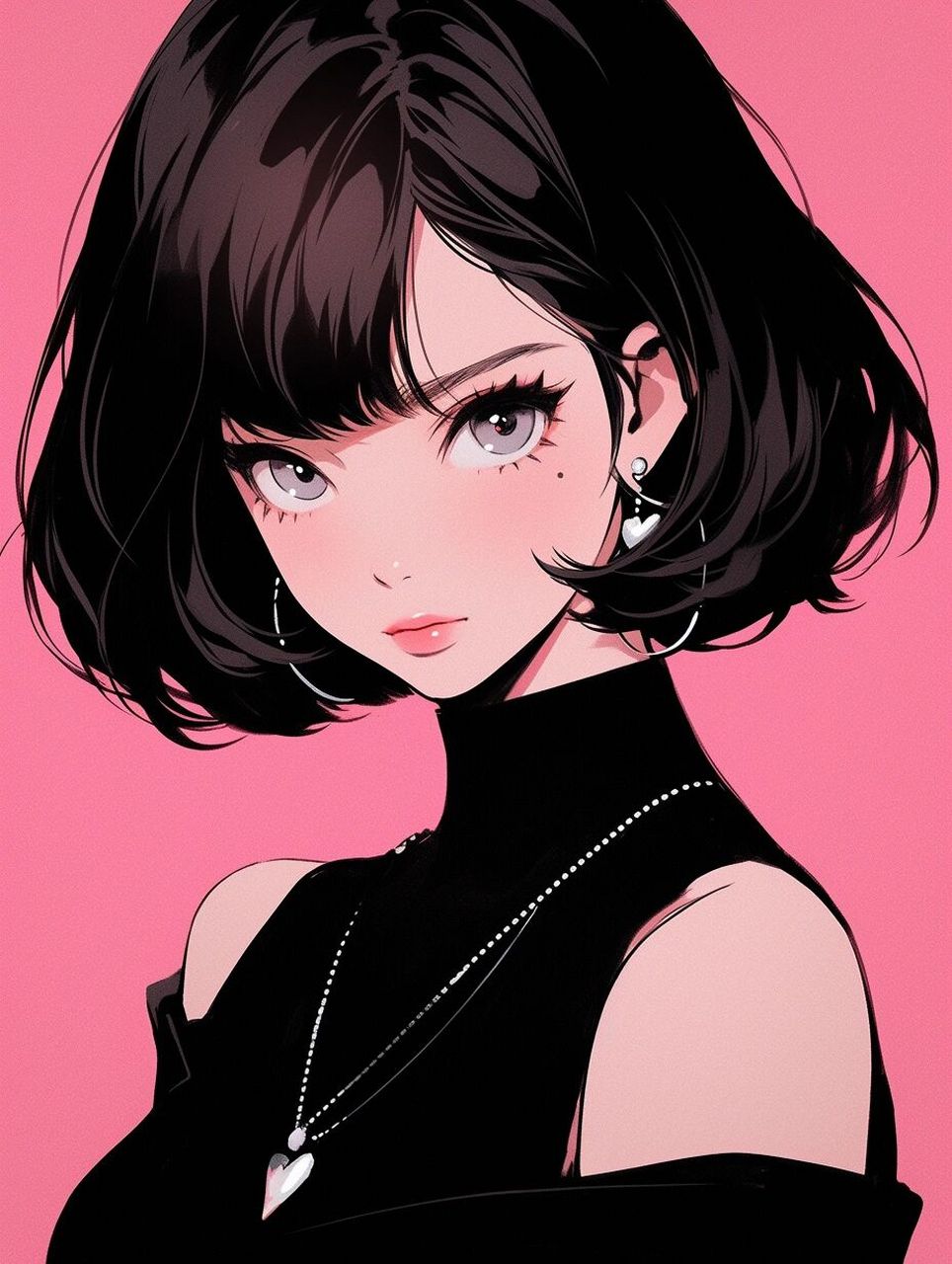 女生头像 | 极简·短发小姐姐
